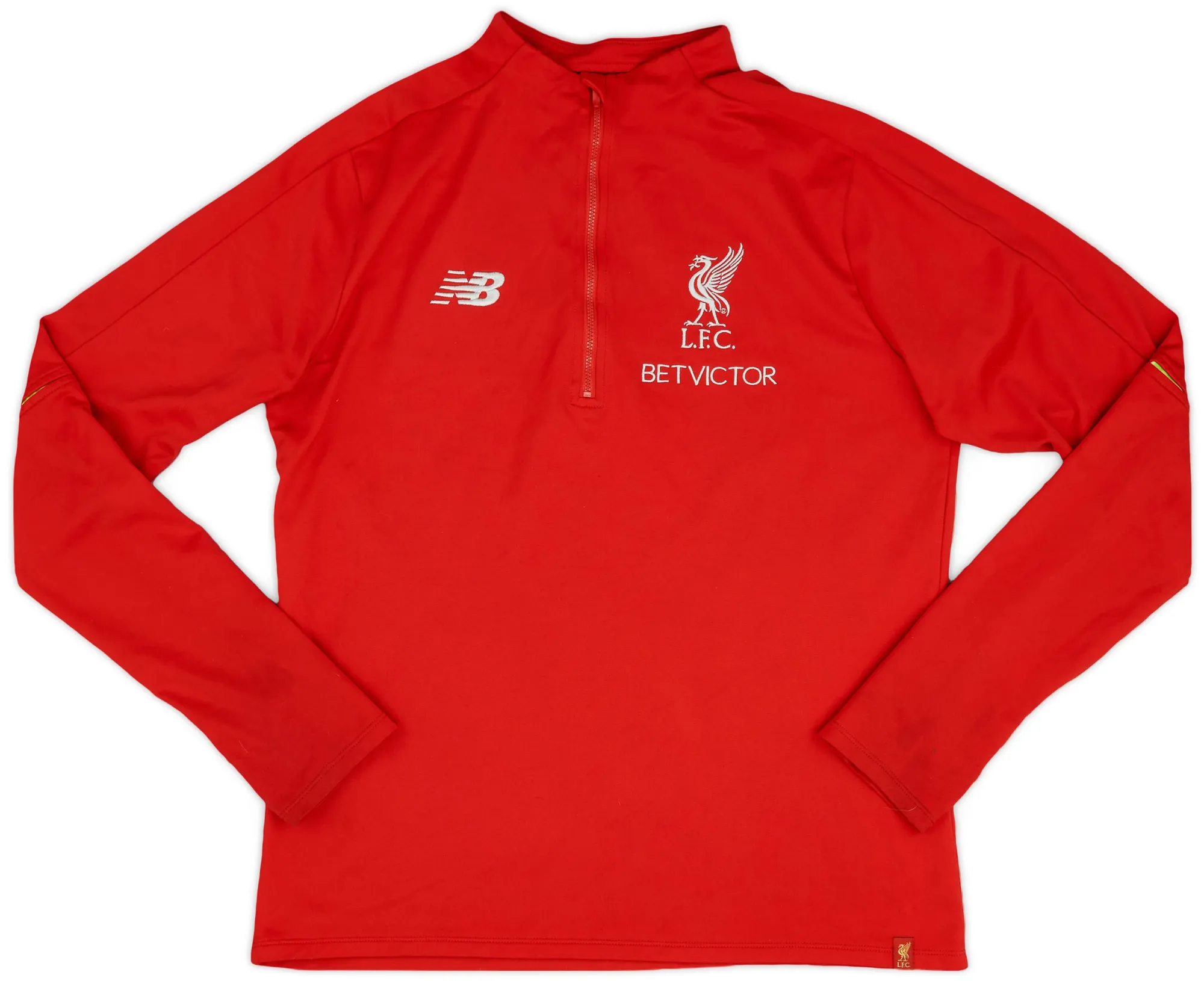 2016-17 Liverpool New Balance 1/4 Zip Training Top - 9/10 - (L)