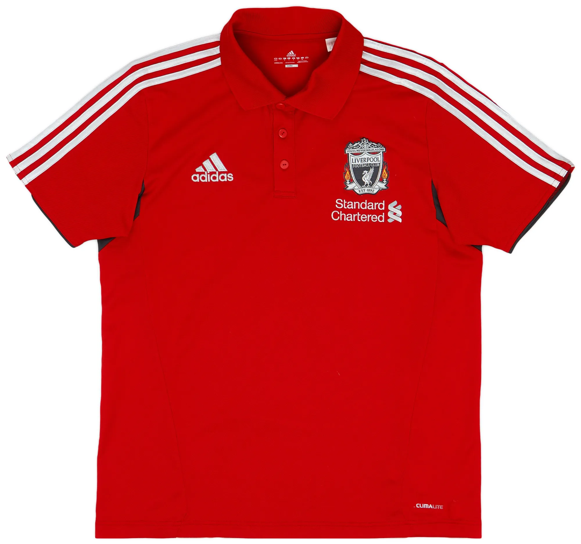 2011-12 Liverpool adidas Polo Shrt - 8/10 - (L)