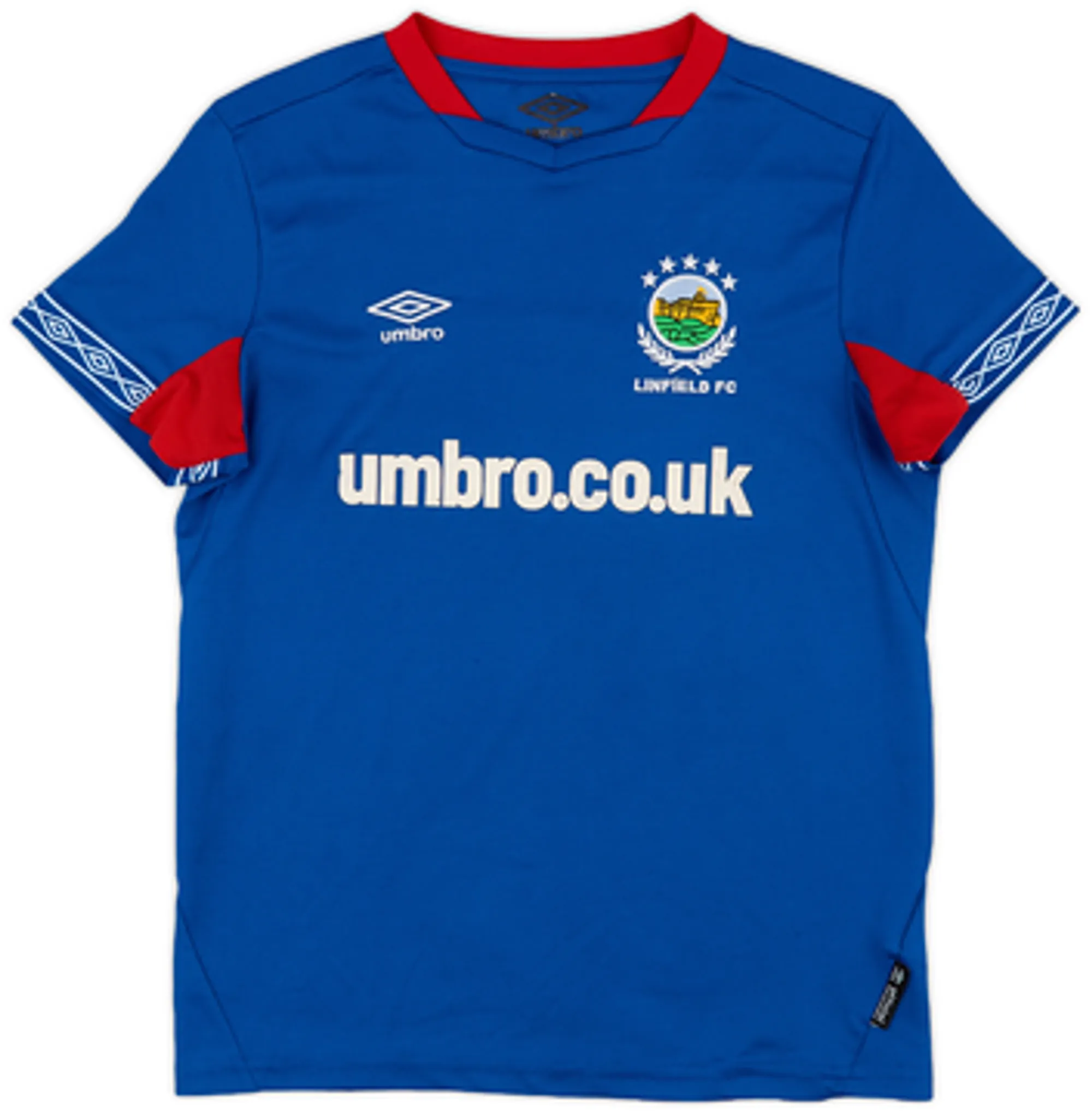 Umbro Linfield Boys SS Home Shirt 2019/21