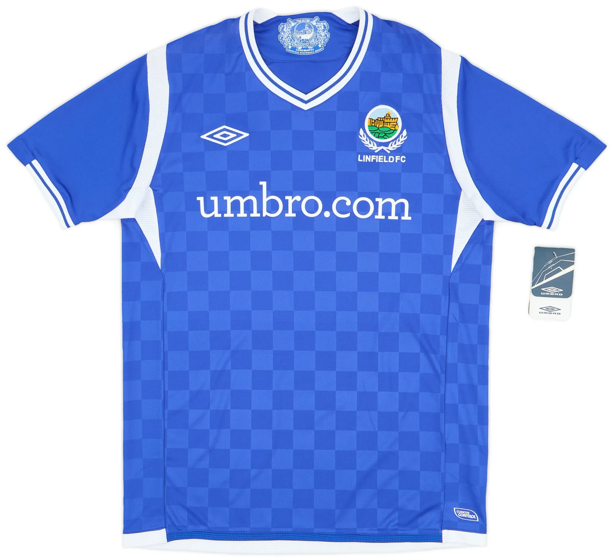 Umbro Linfield Mens SS Home Shirt 2010/11