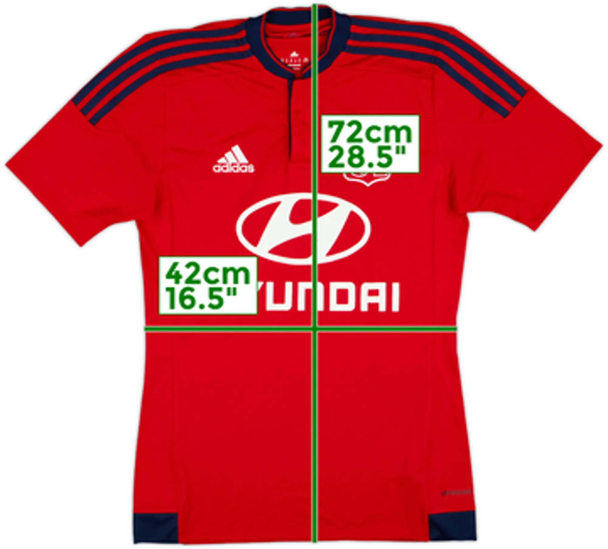 adidas Lyon Mens SS Away Shirt 2015/16