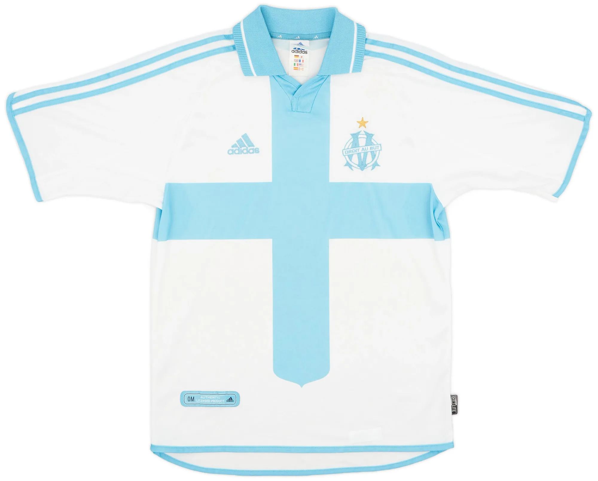 adidas Marseille Mens SS Home Shirt 2000/01