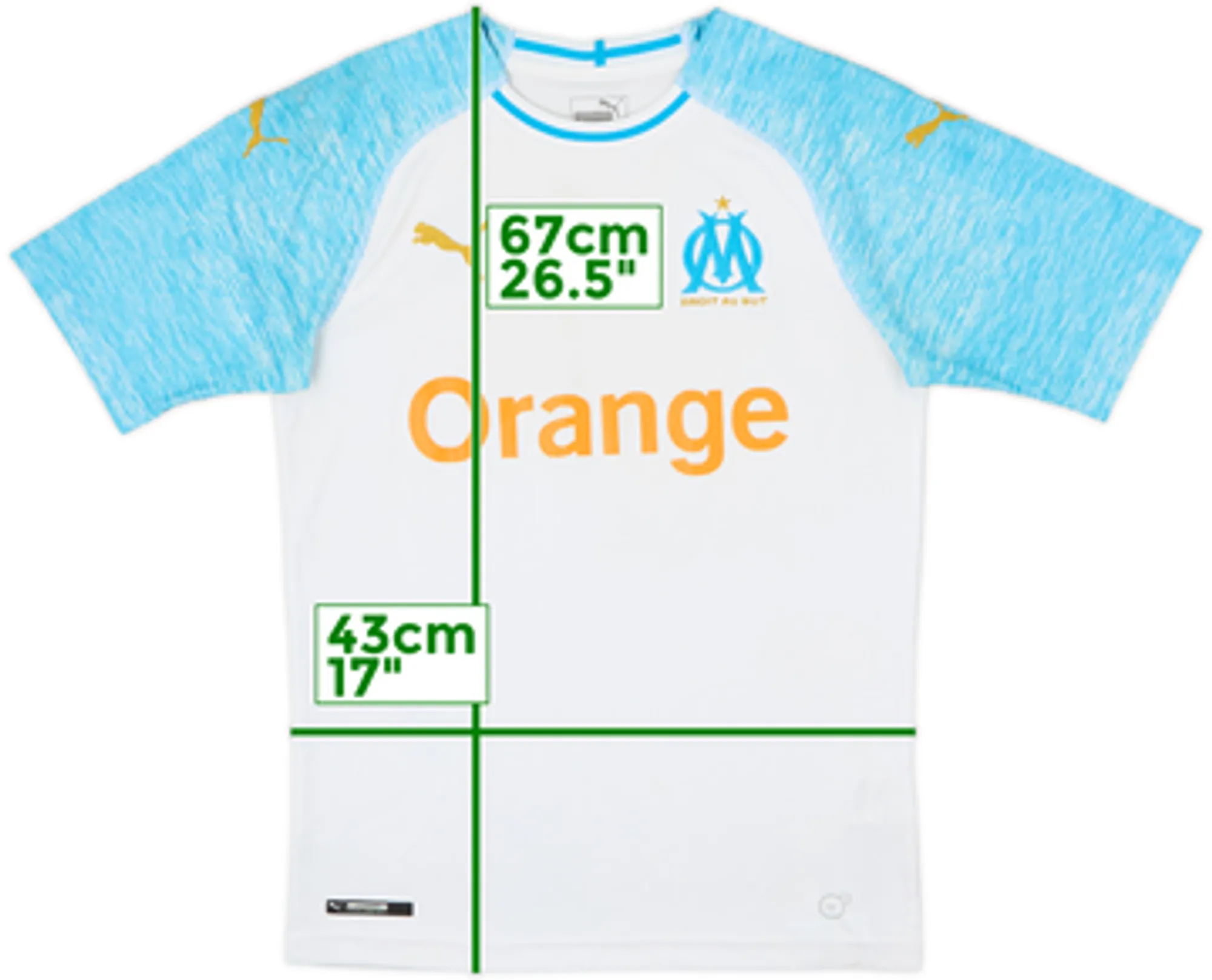 Puma Marseille Boys SS Home Shirt 2018/19