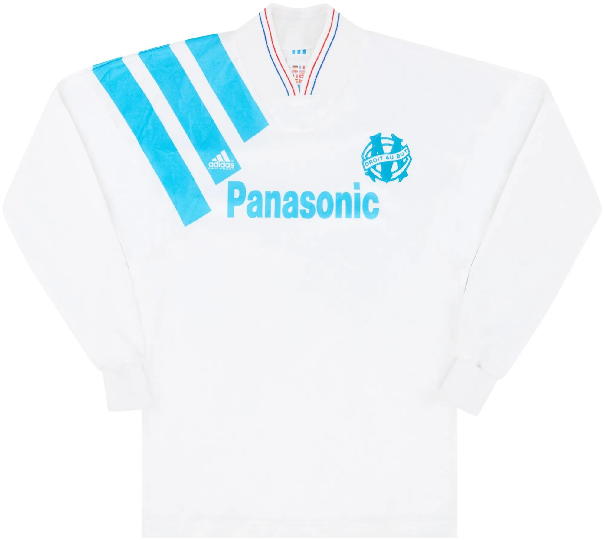 adidas Marseille Mens LS Home Shirt 1991/92