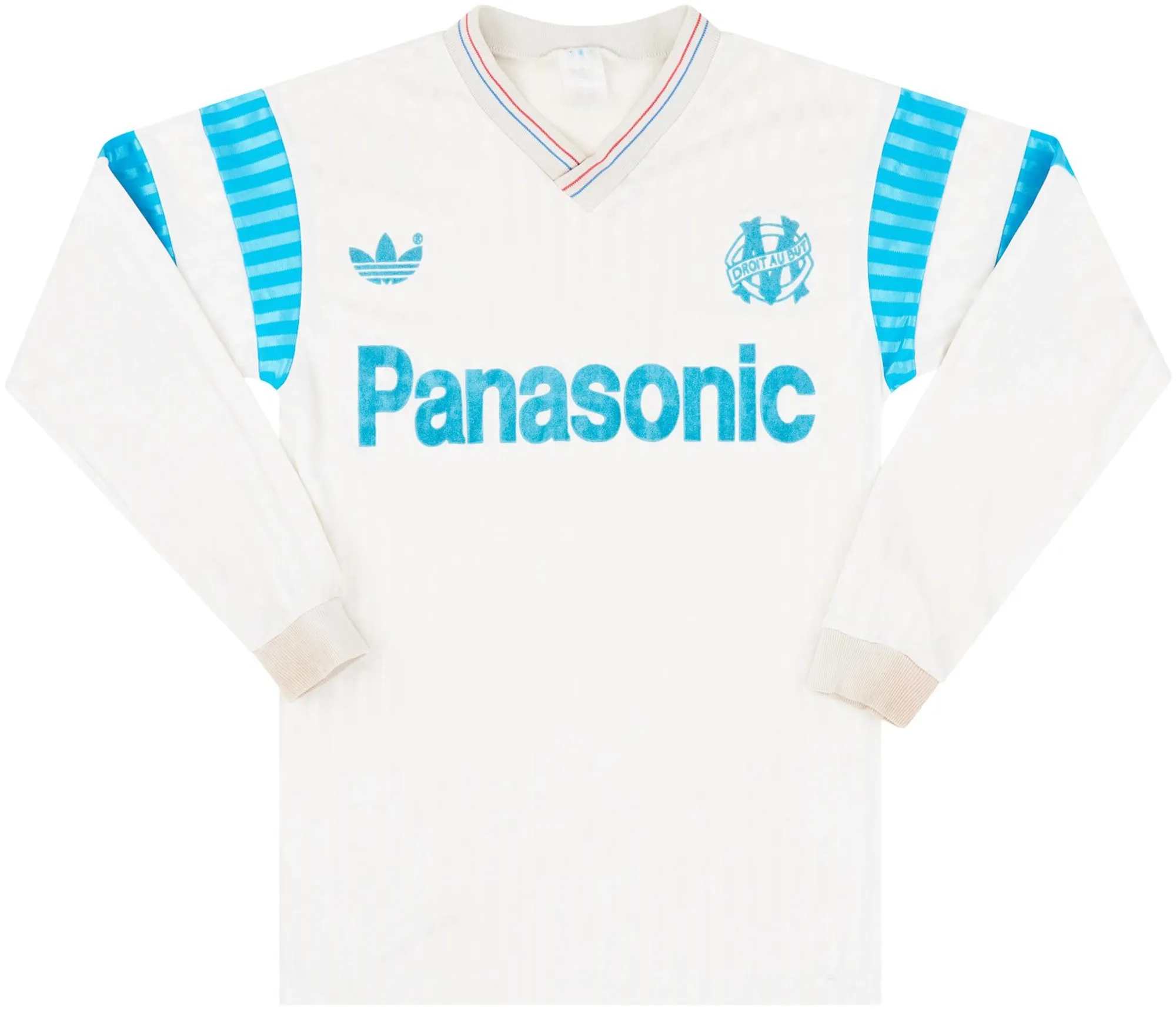 adidas Marseille Mens LS Home Shirt 1990/91