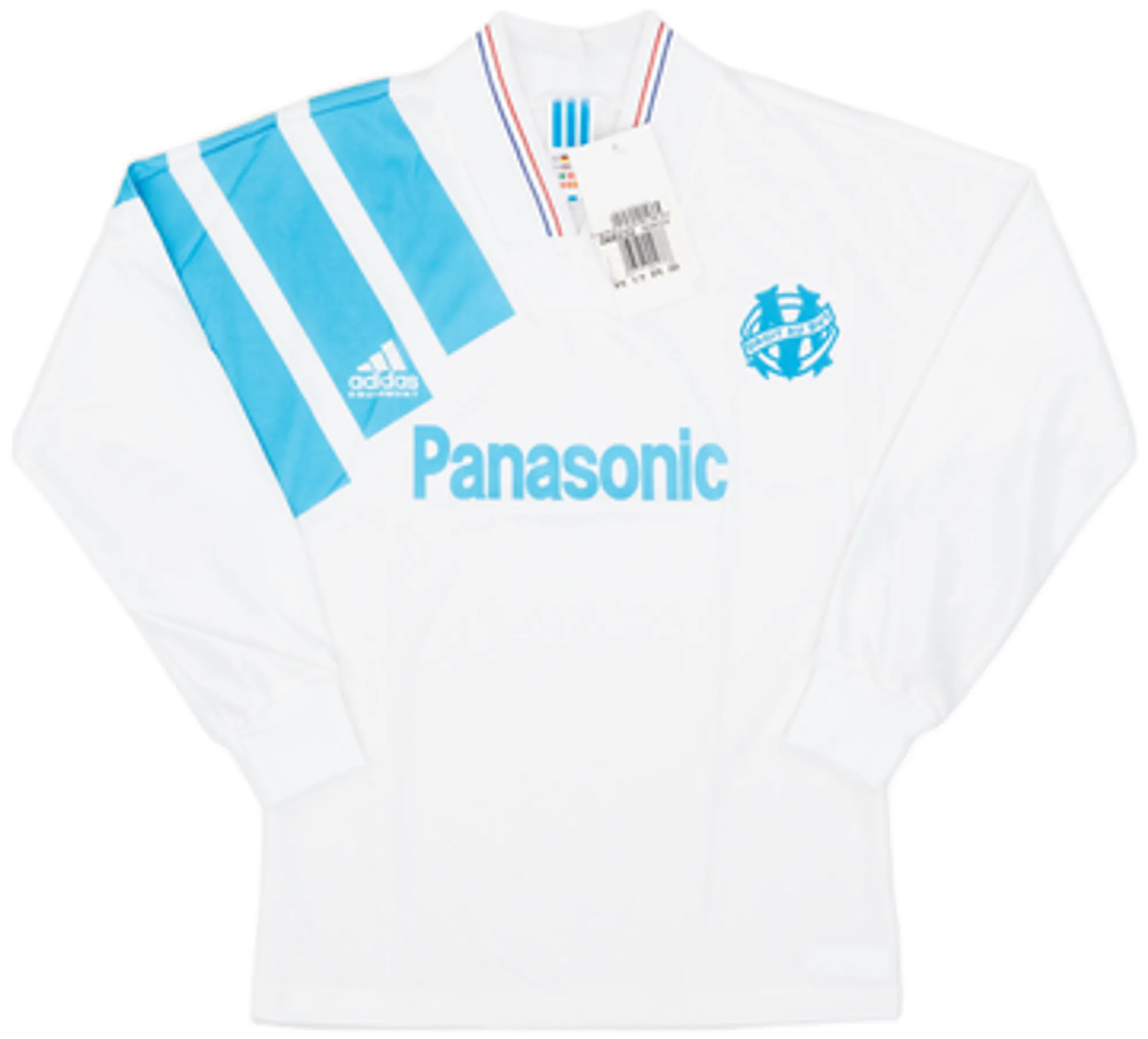 adidas Marseille Mens LS Home Shirt 1991/92