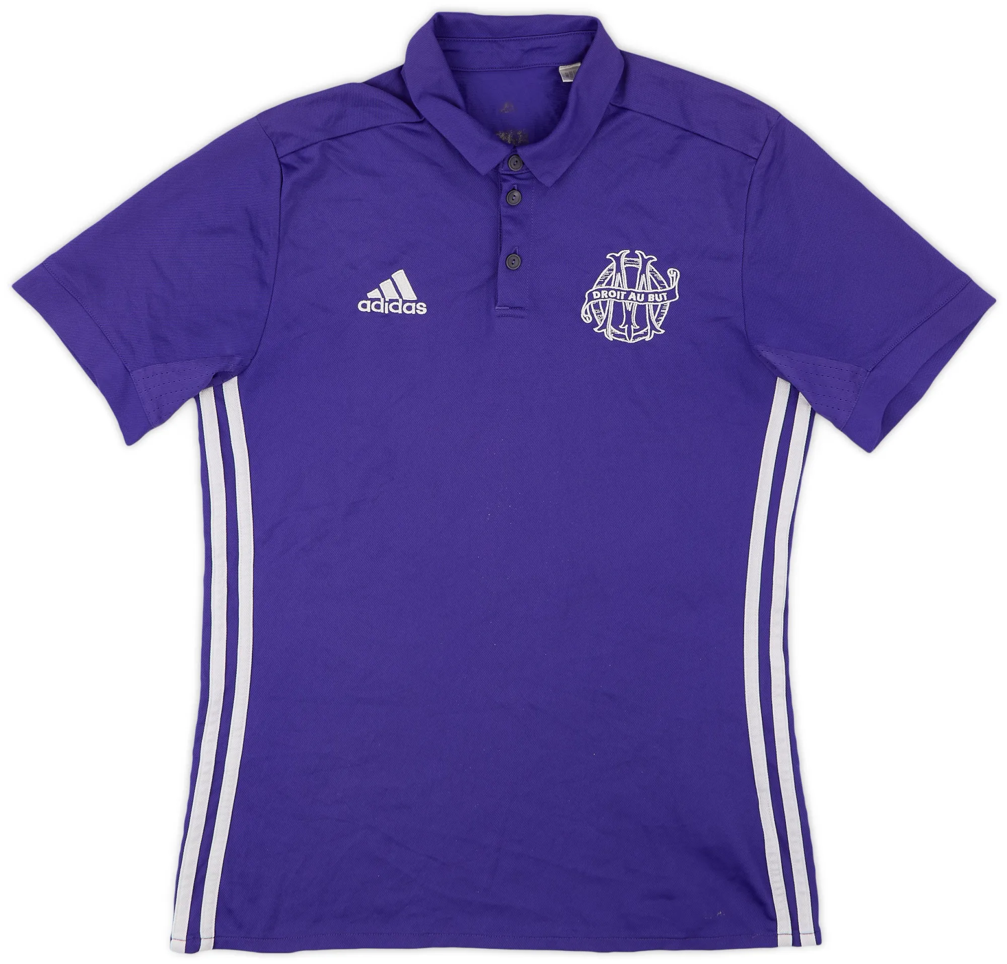 2017-18 Olympique Marseille adidas Polo Shirt - 6/10 - (S)