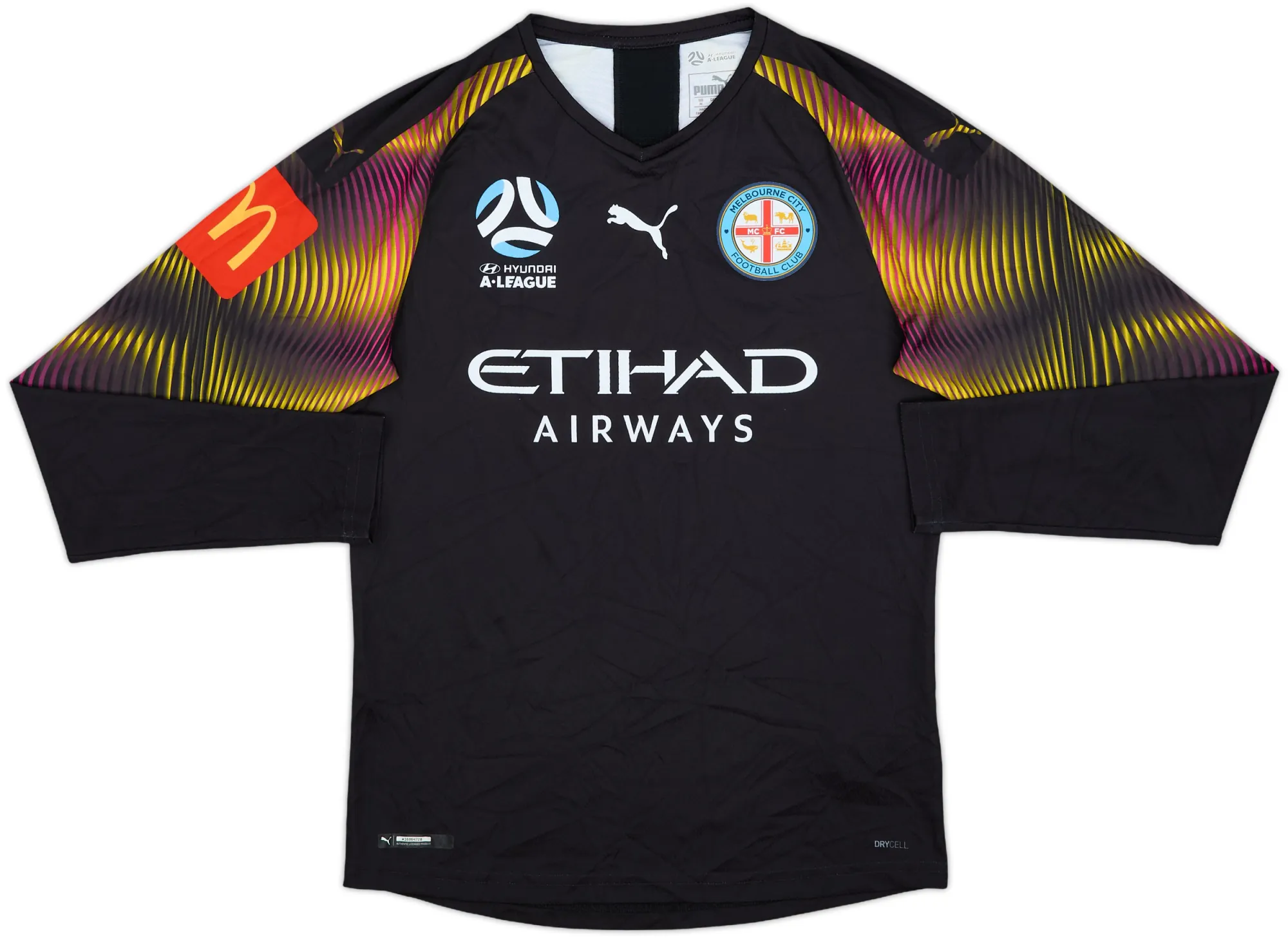 Puma Melbourne City Mens LS Goalkeeper Home Shirt 2019/20