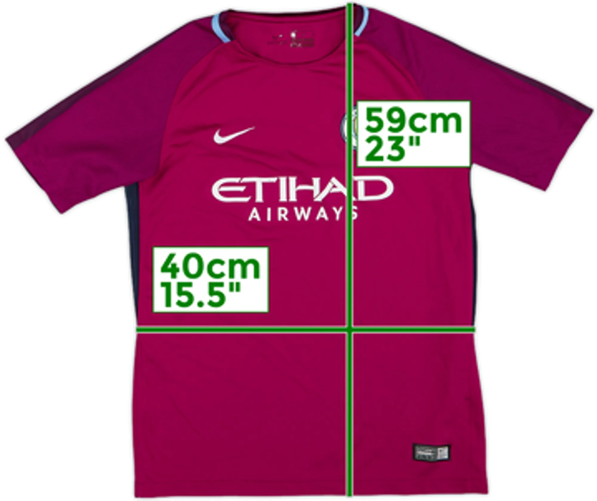 Nike Manchester City Mens SS Away Shirt 2017/18