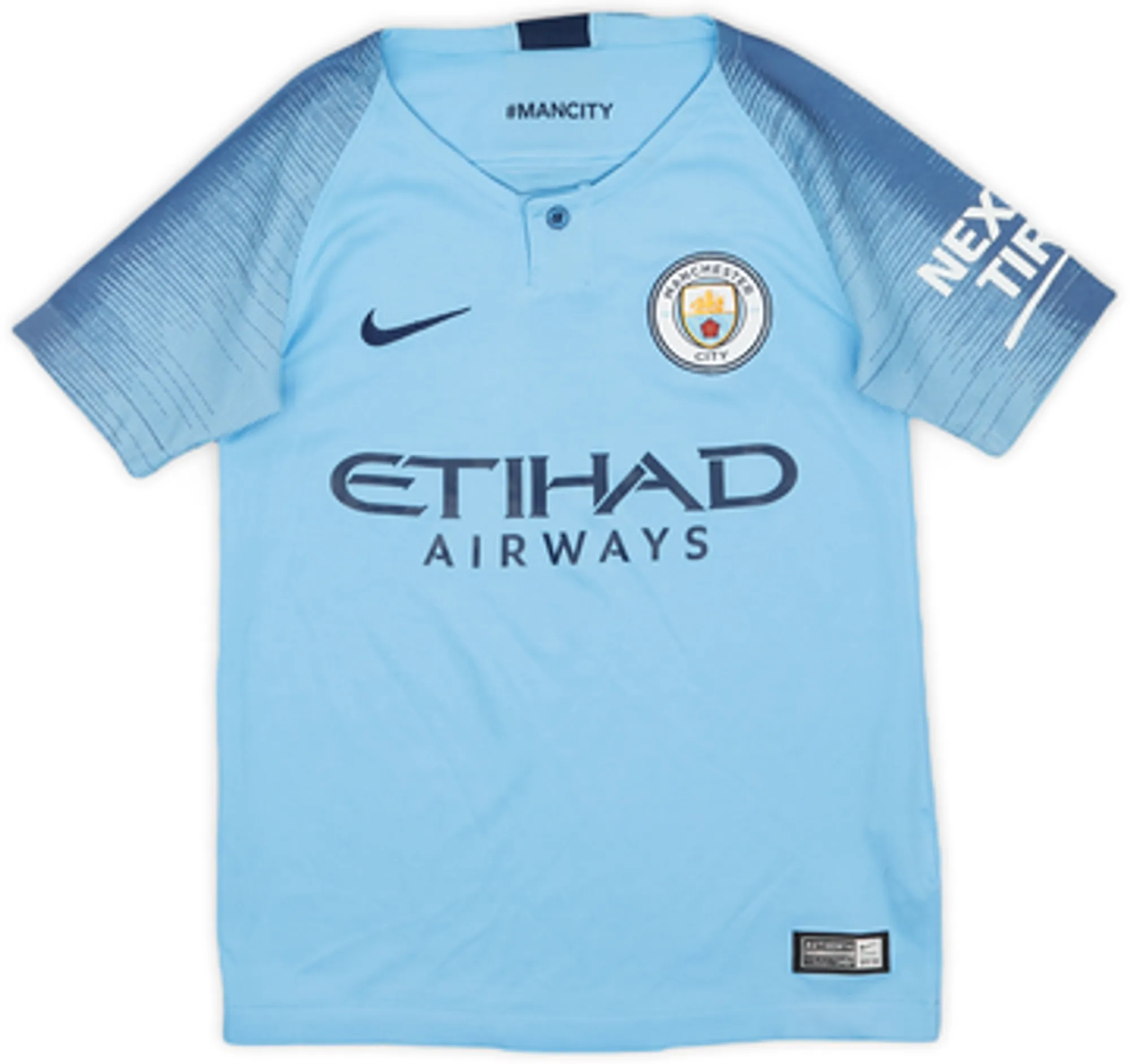 Nike Manchester City Boys SS Home Shirt 2018/19