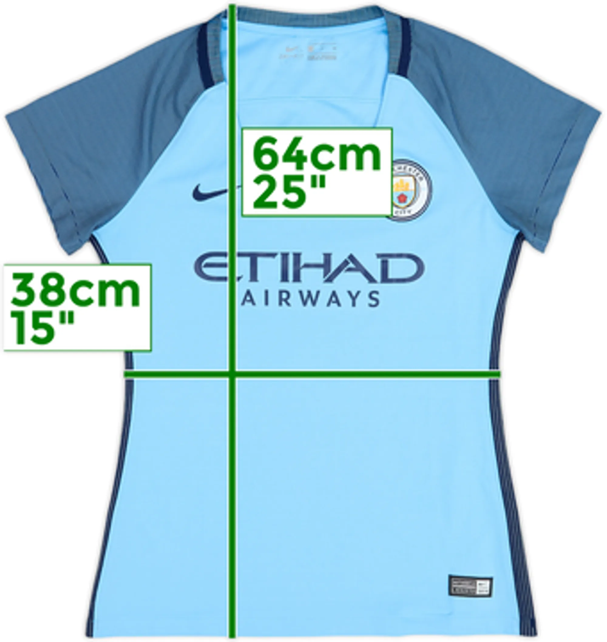 Nike Manchester City Womens SS Home Shirt 2016/17