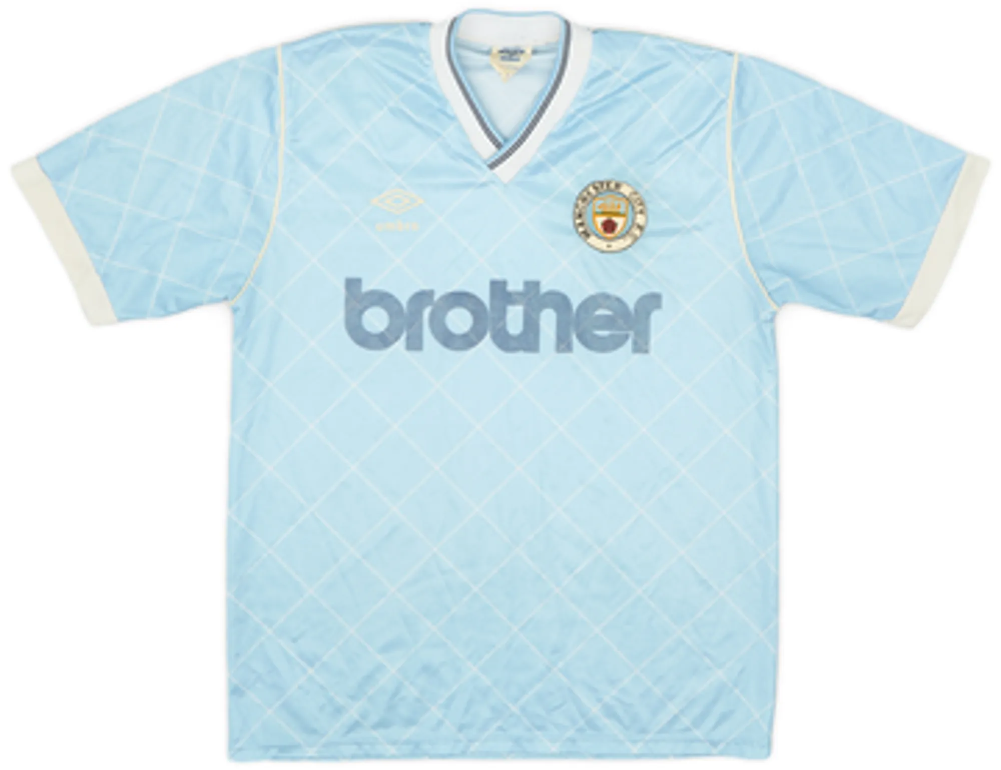 Umbro Manchester City Mens SS Home Shirt 1987/89
