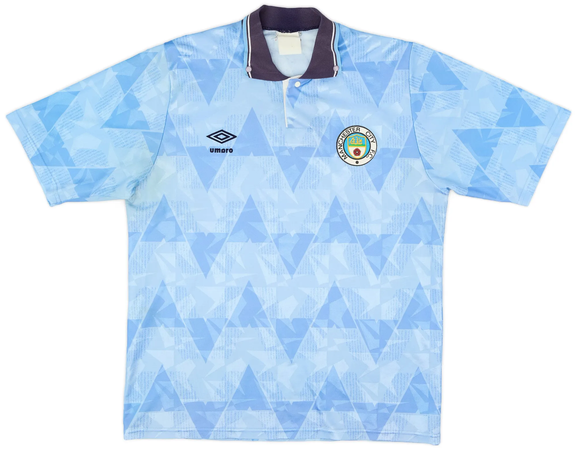 Umbro Manchester City Mens SS Home Shirt 1989/91
