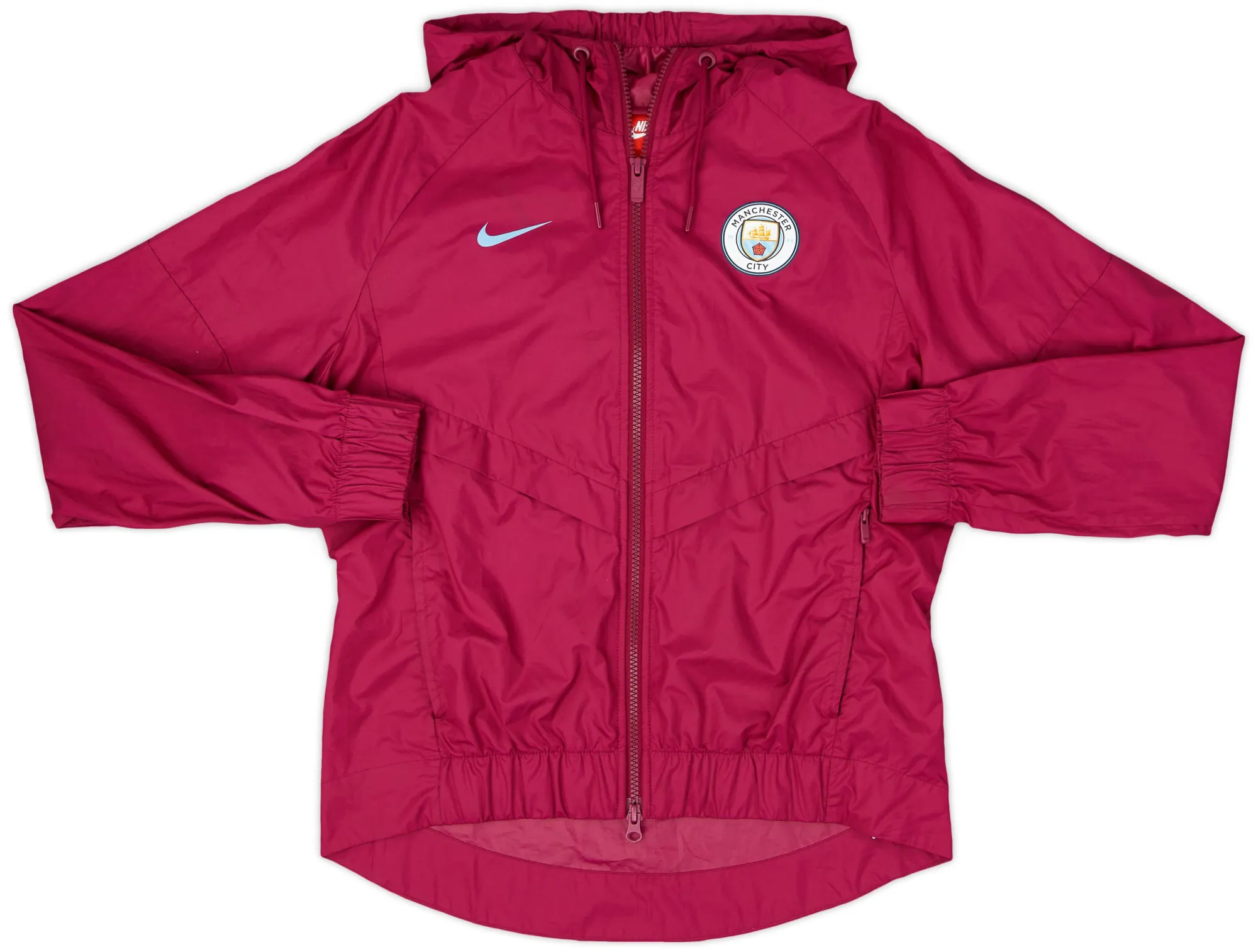 2017-18 Manchester City Nike Hooded Track Jacket - 7/10 - (S)
