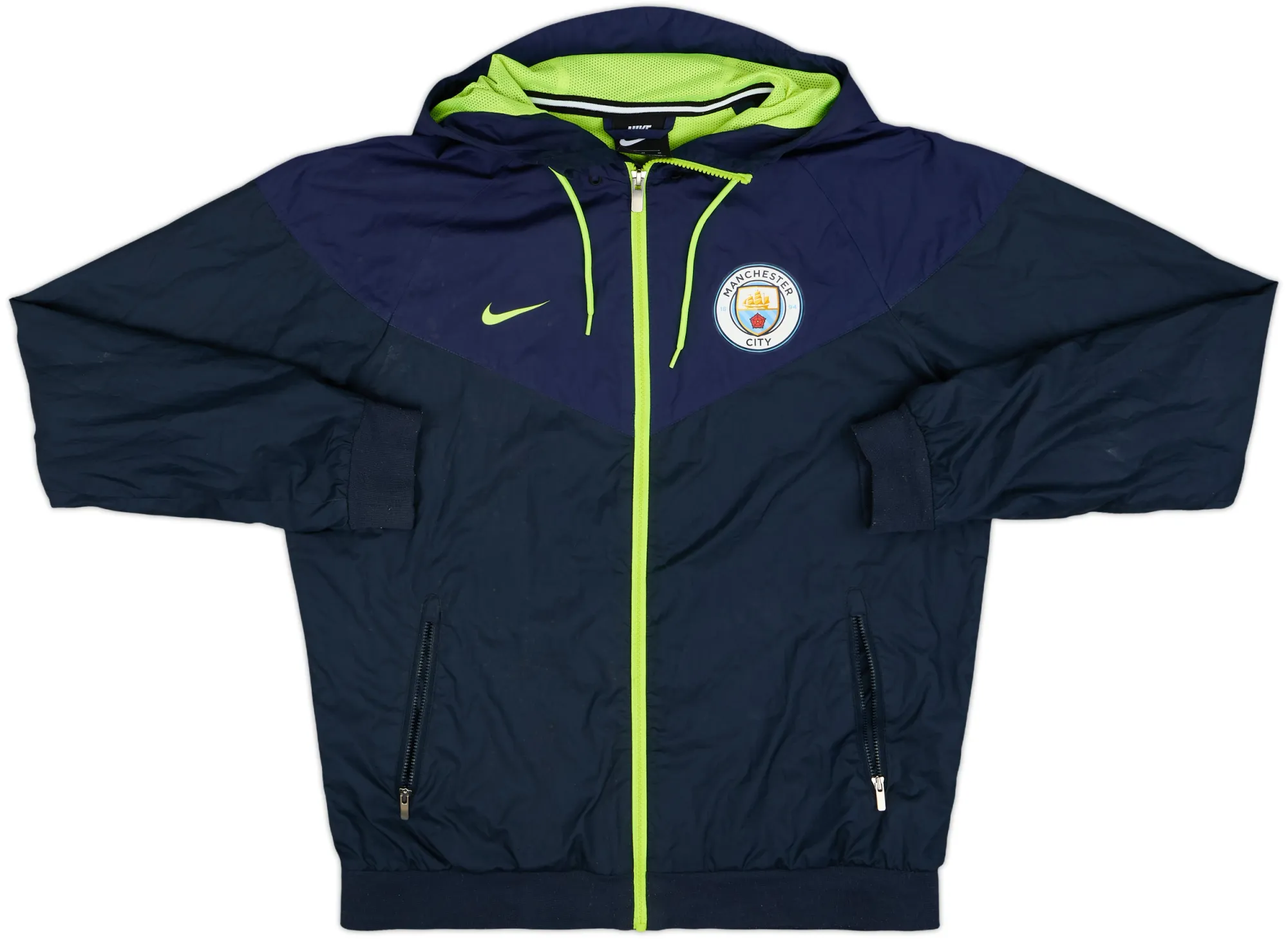 2018-19 Manchester City Nike Hooded Track Jacket - 6/10 - (M)