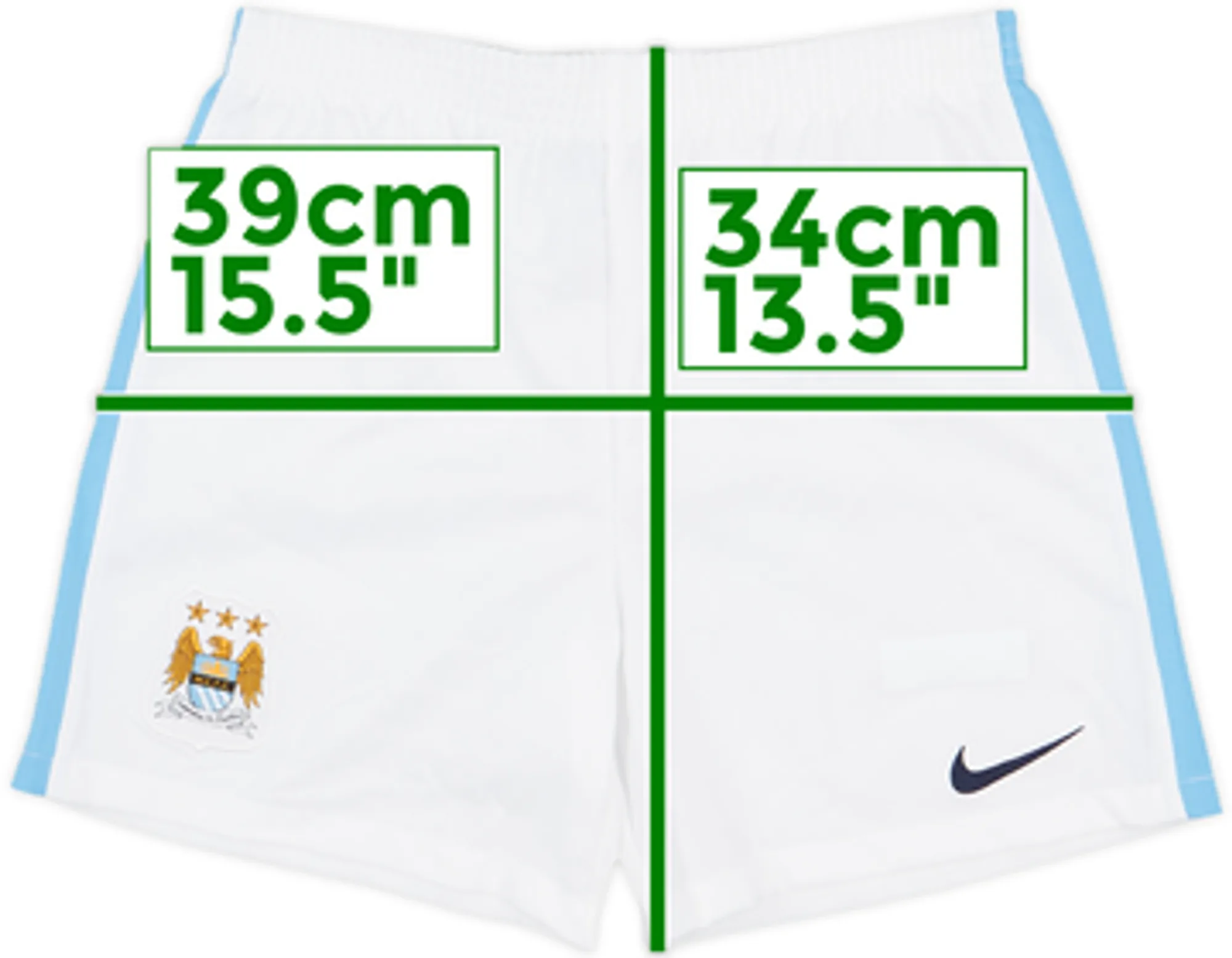 Nike Manchester City Mens Home Shorts 2015/16