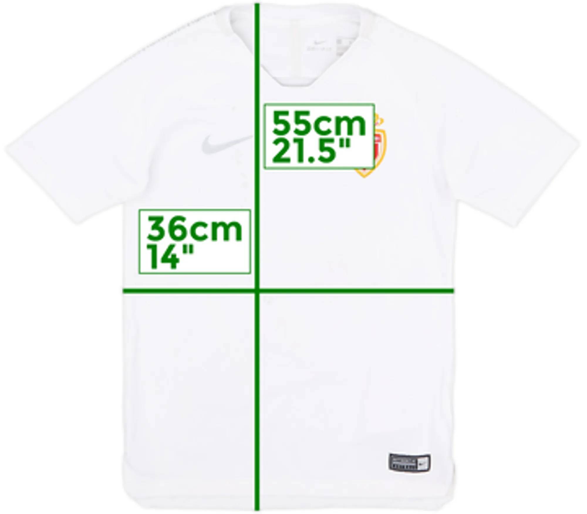 Nike Monaco Boys SS Home Shirt 2018/19