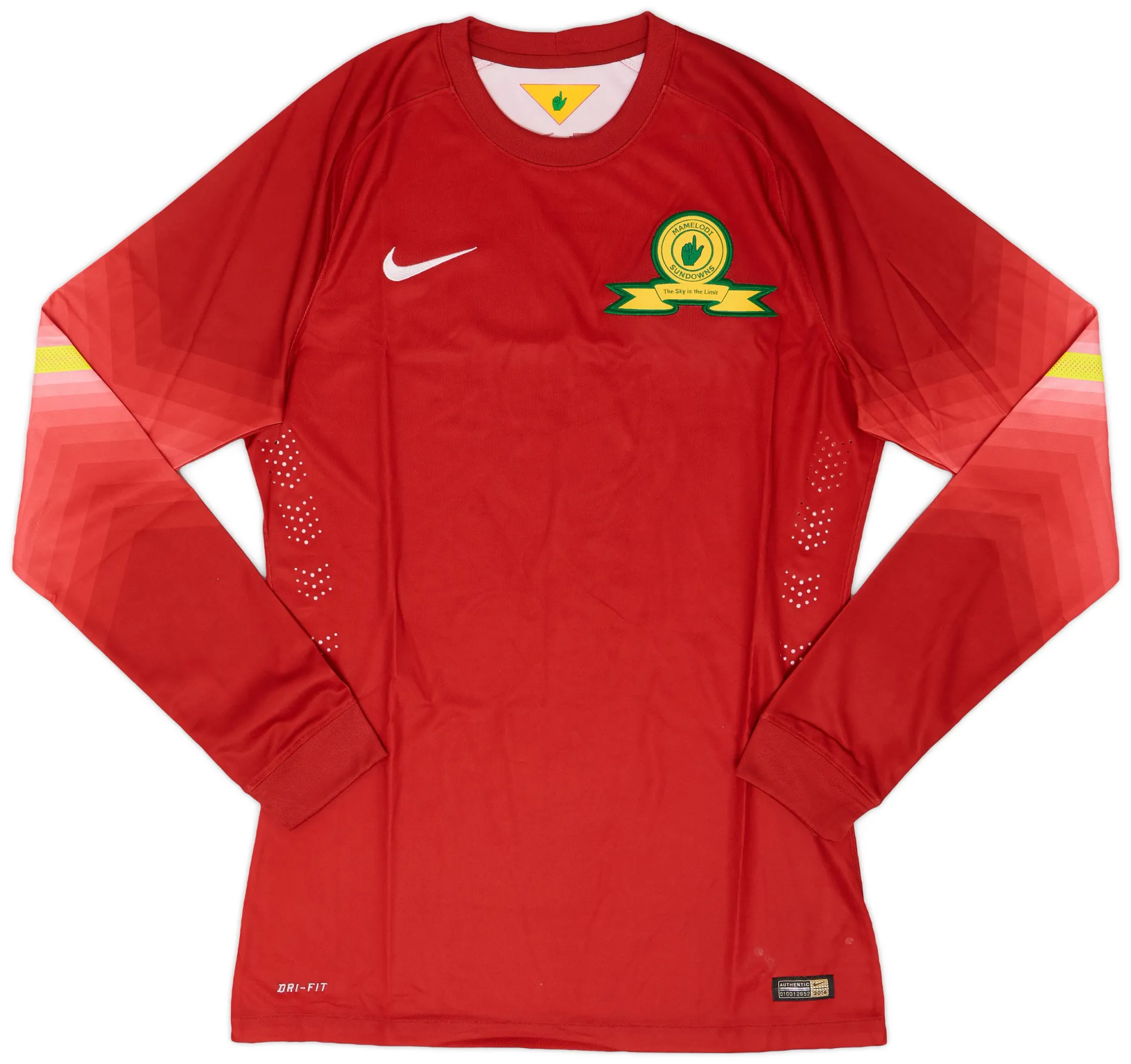 Nike Mamelodi Sundowns Mens LS Goalkeeper Player Issue Away Shirt 2014/15