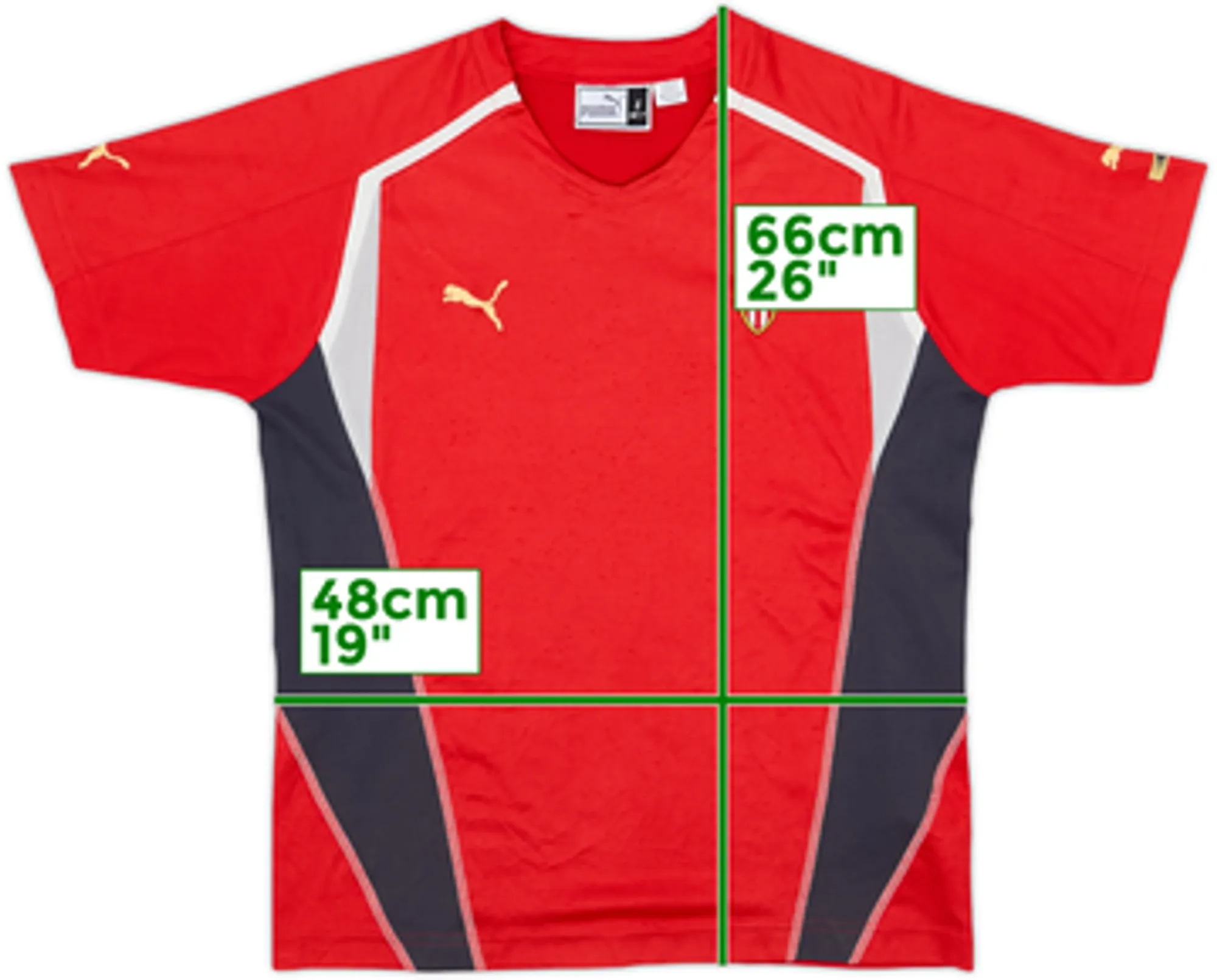 Puma Monaco Mens SS Home Shirt 2004/05