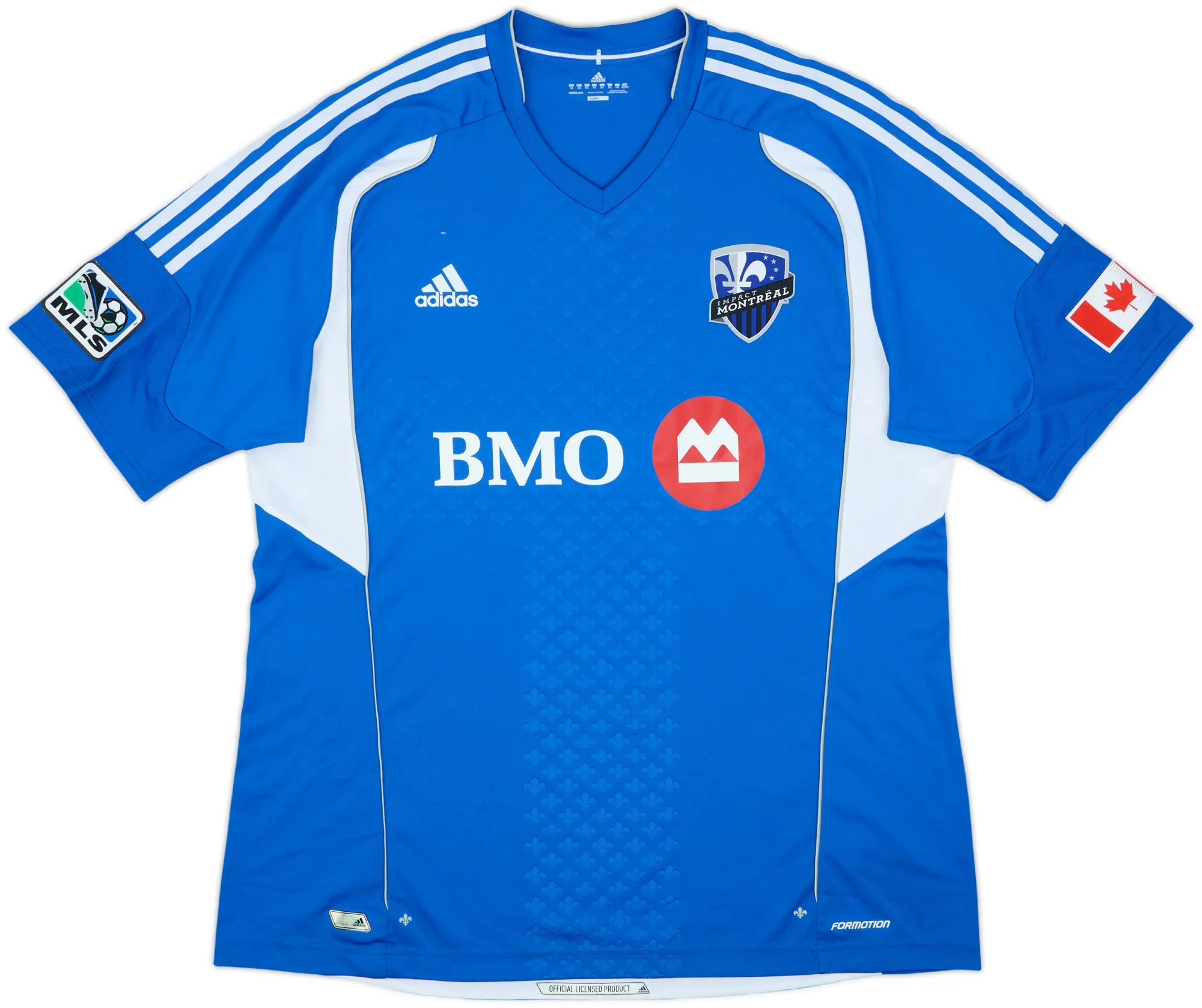 adidas Montreal Impact Mens SS Player Issue Home Shirt 2012