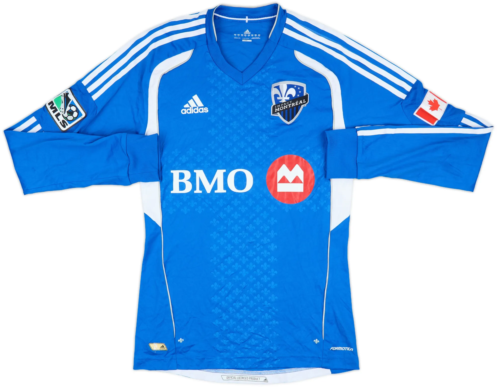adidas Montreal Impact Mens LS Player Issue Home Shirt 2012