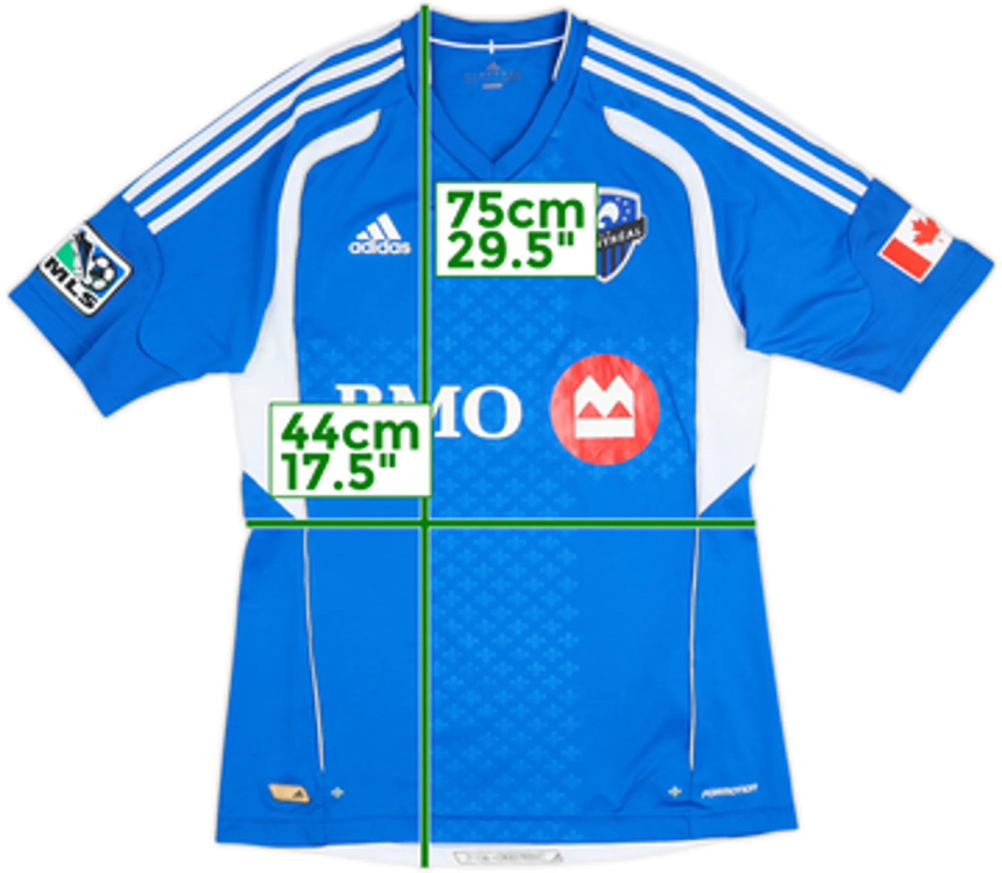 adidas Montreal Impact Mens SS Player Issue Home Shirt 2012