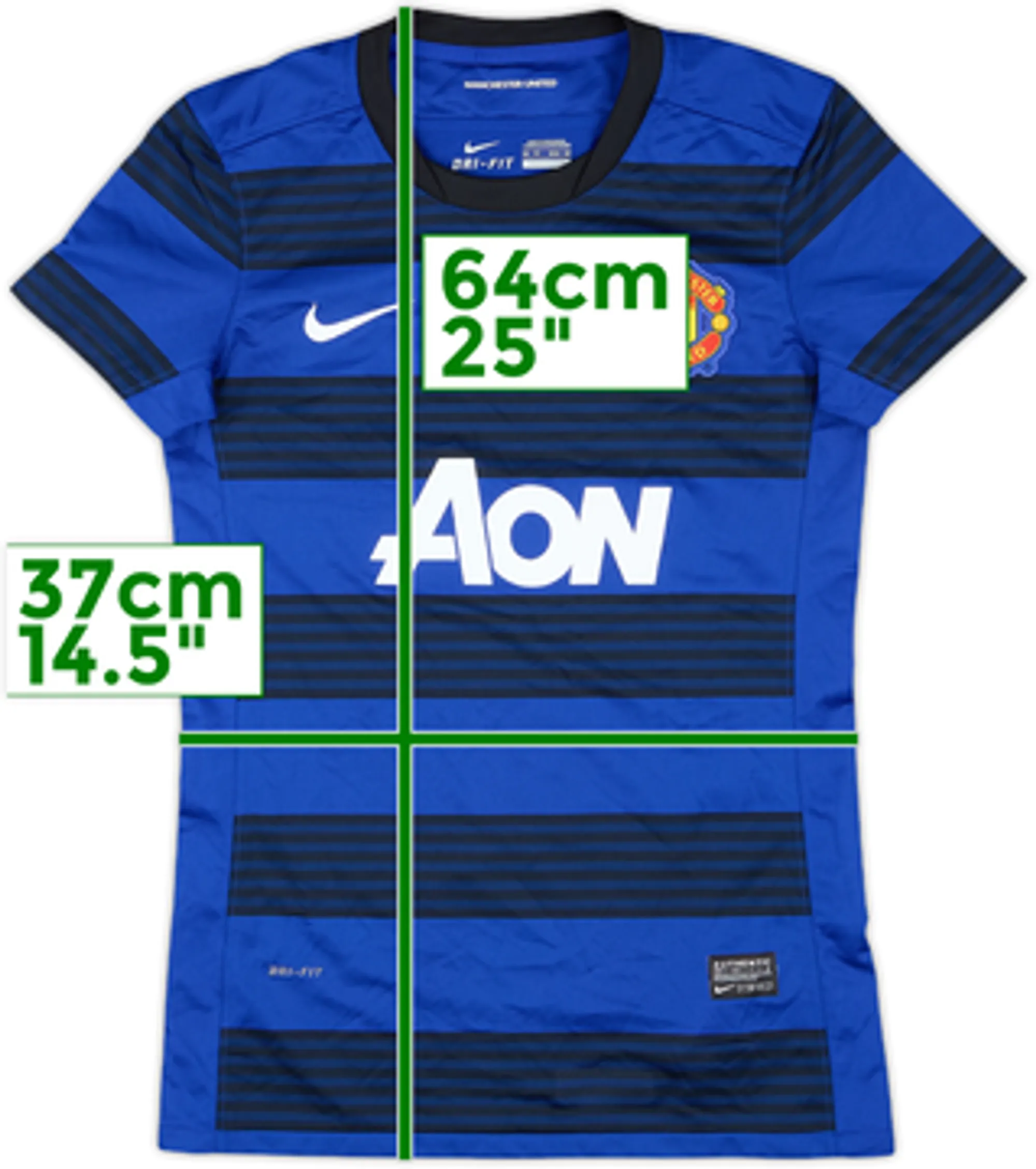 Nike Manchester United Womens SS Away Shirt 2011/13