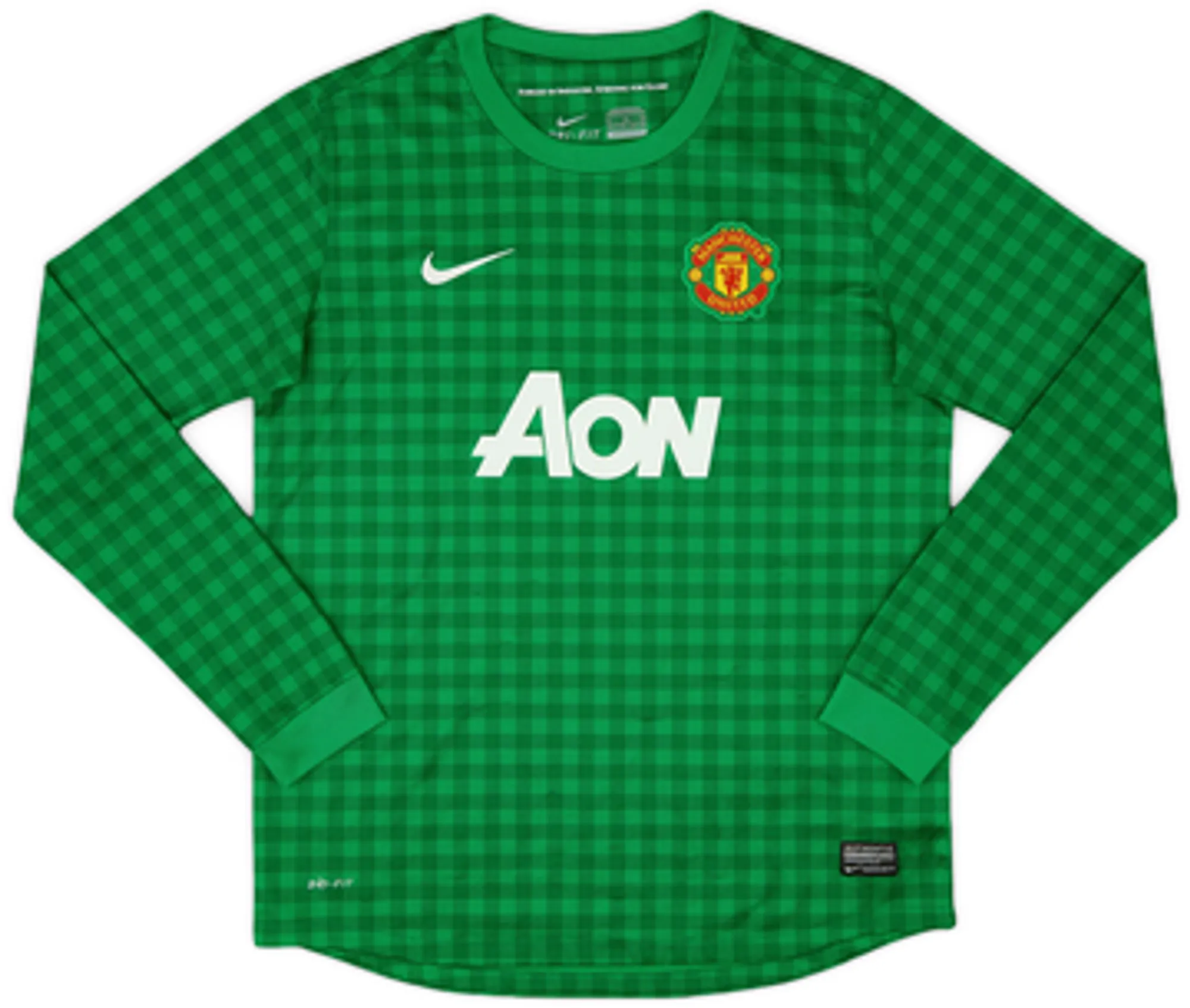 Nike Manchester United Boys LS Goalkeeper Home Shirt 2012/13