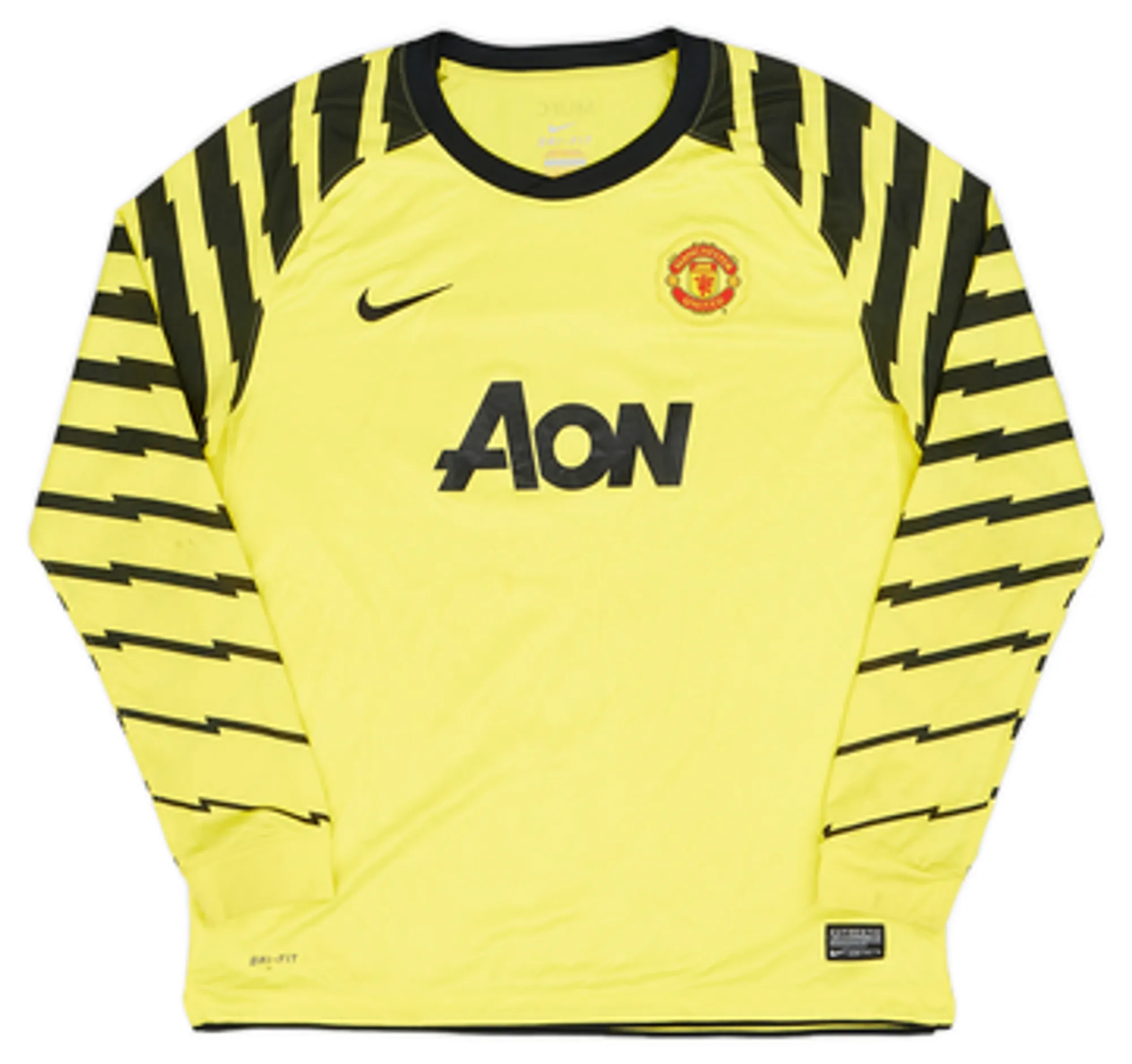 Nike Manchester United Boys LS Goalkeeper Home Shirt 2010/11