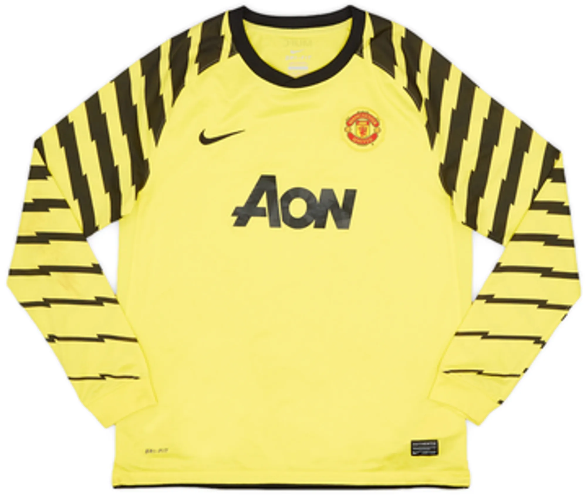 Nike Manchester United Boys LS Goalkeeper Home Shirt 2010/11