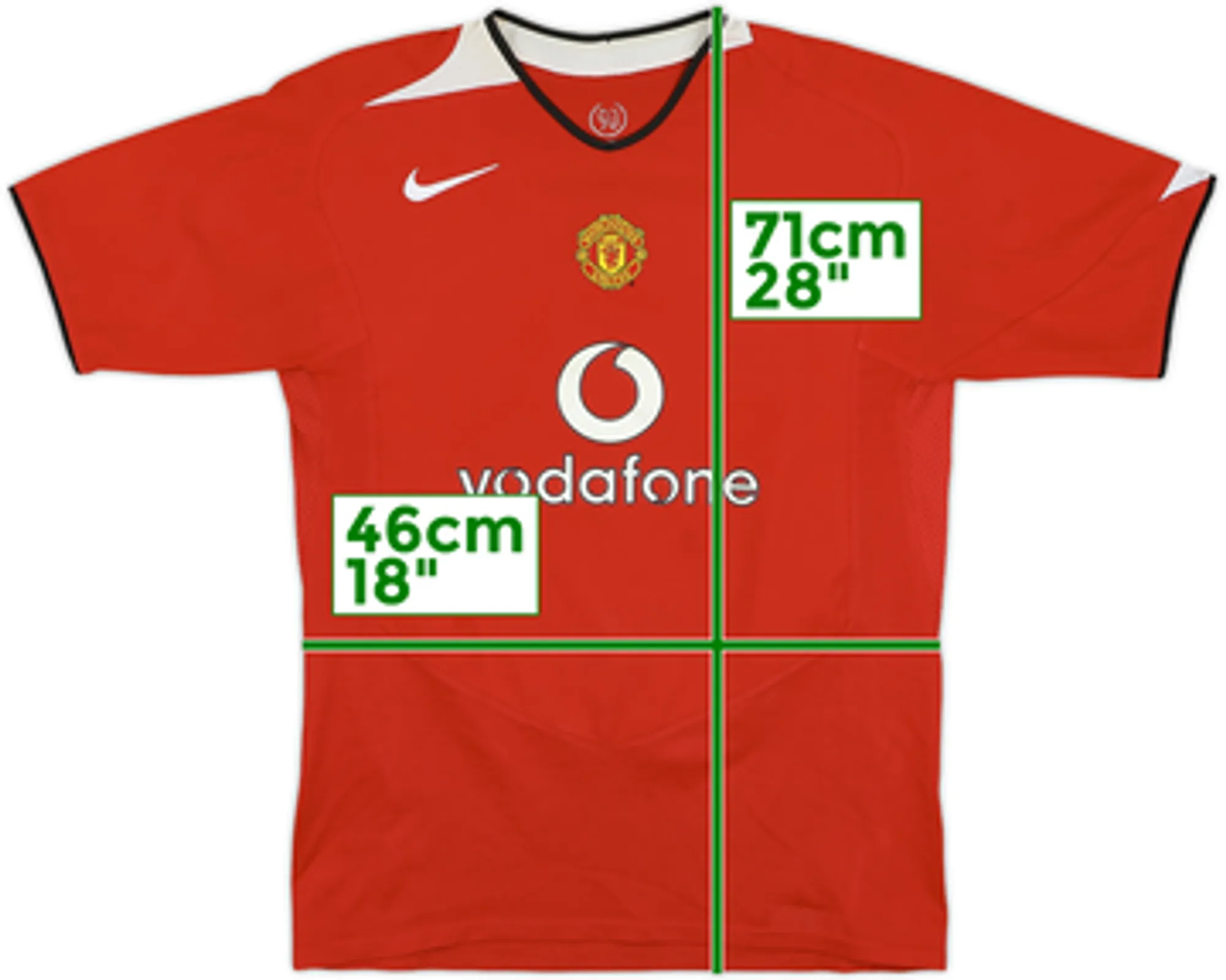 Nike Manchester United Boys SS Home Shirt 2004/06