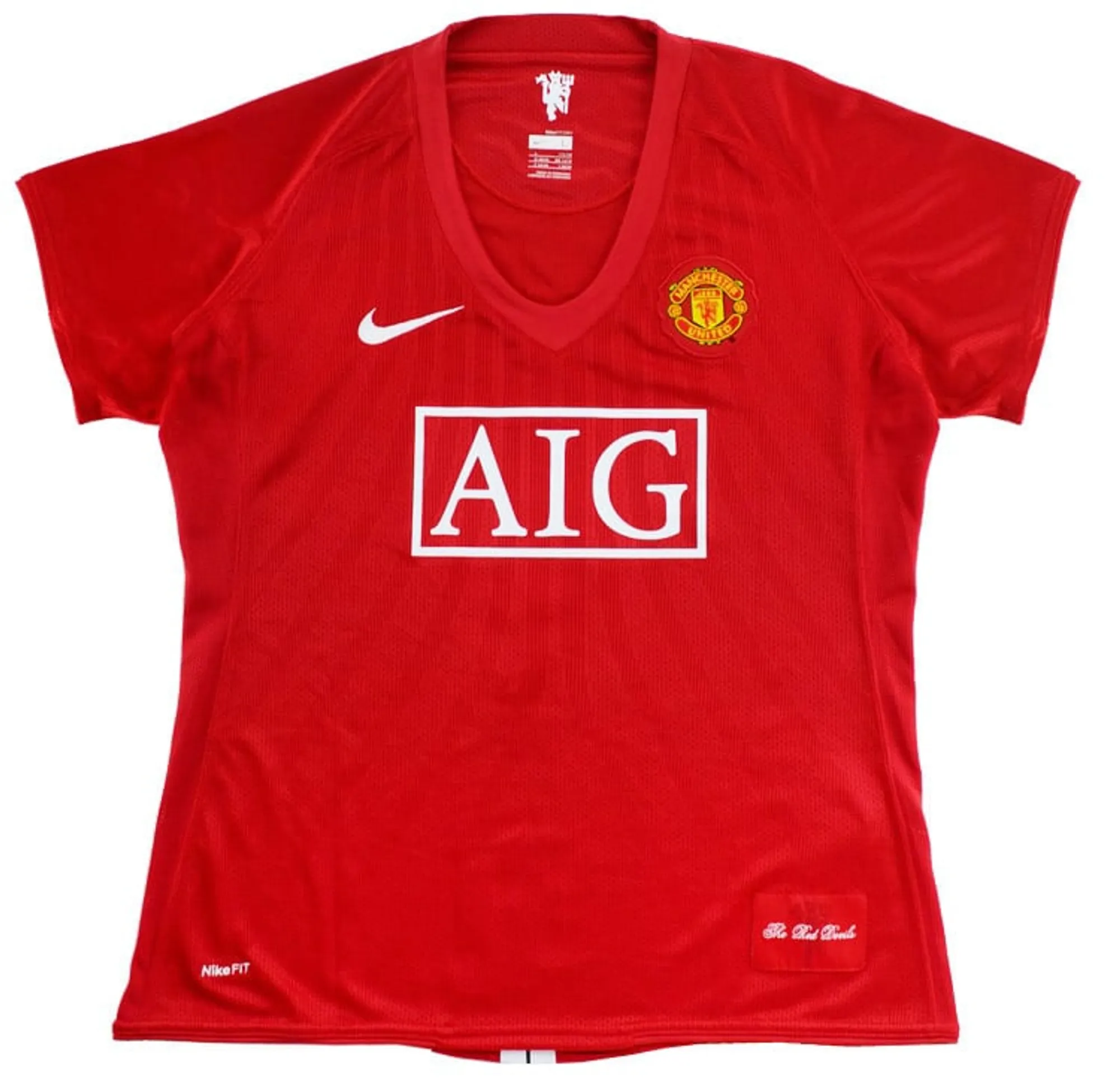 Nike Manchester United Womens SS Home Shirt 2007/09