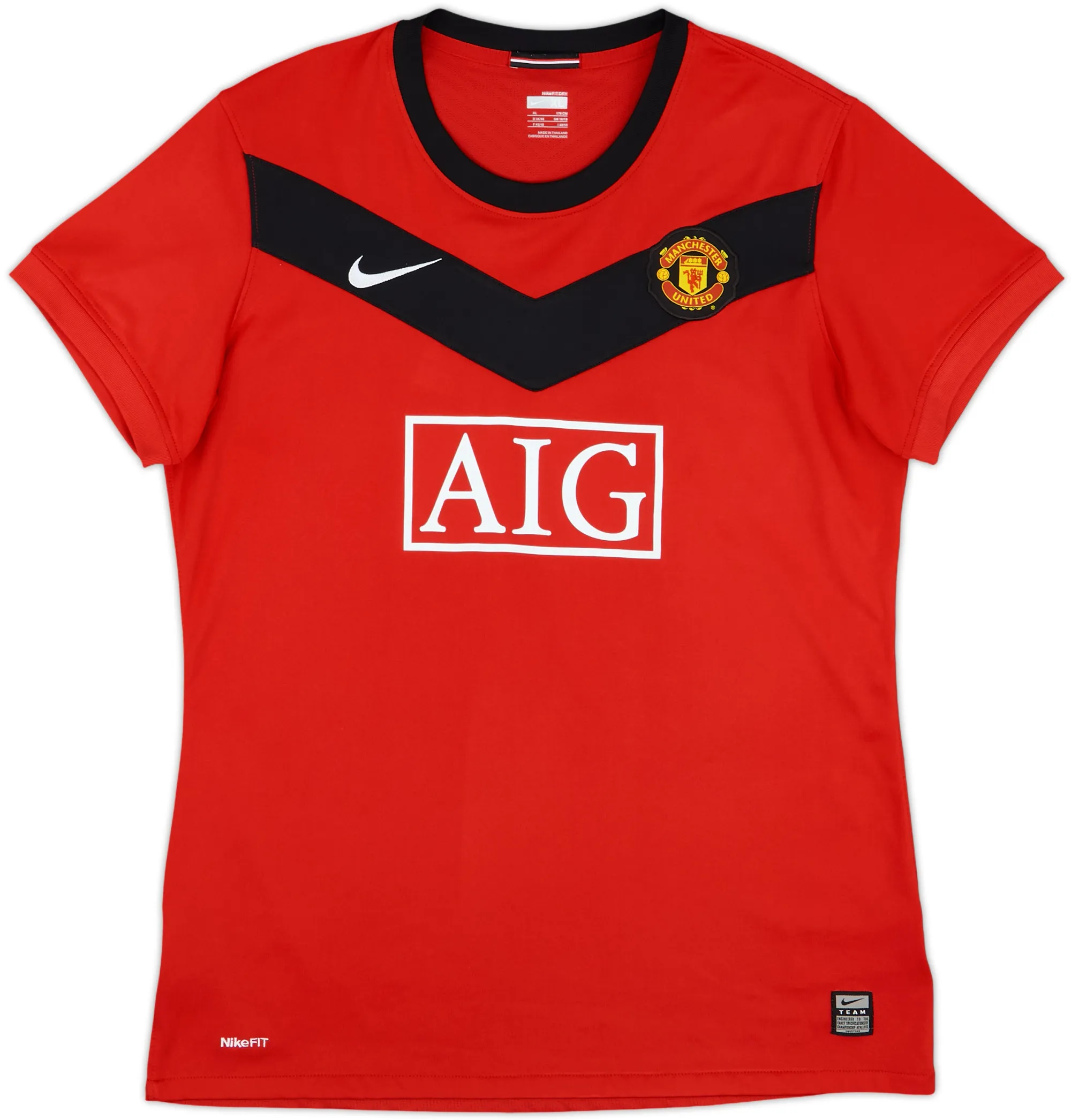 Nike Manchester United Womens SS Home Shirt 2009/10