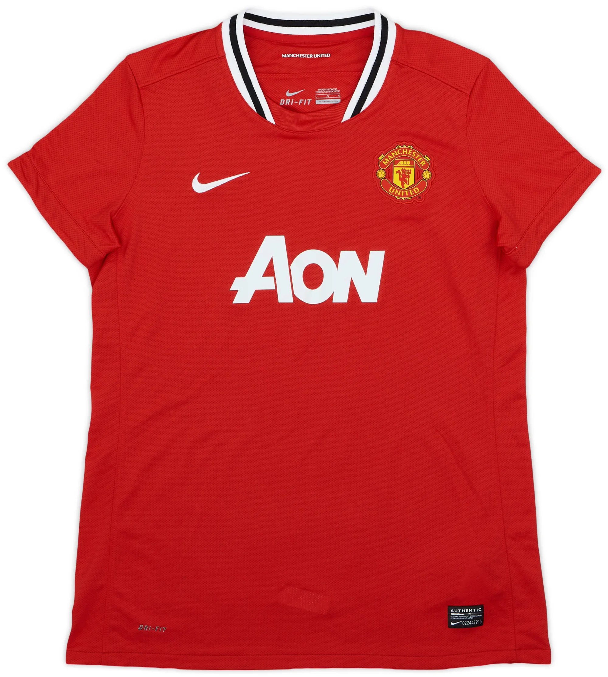 Nike Manchester United Womens SS Home Shirt 2011/12