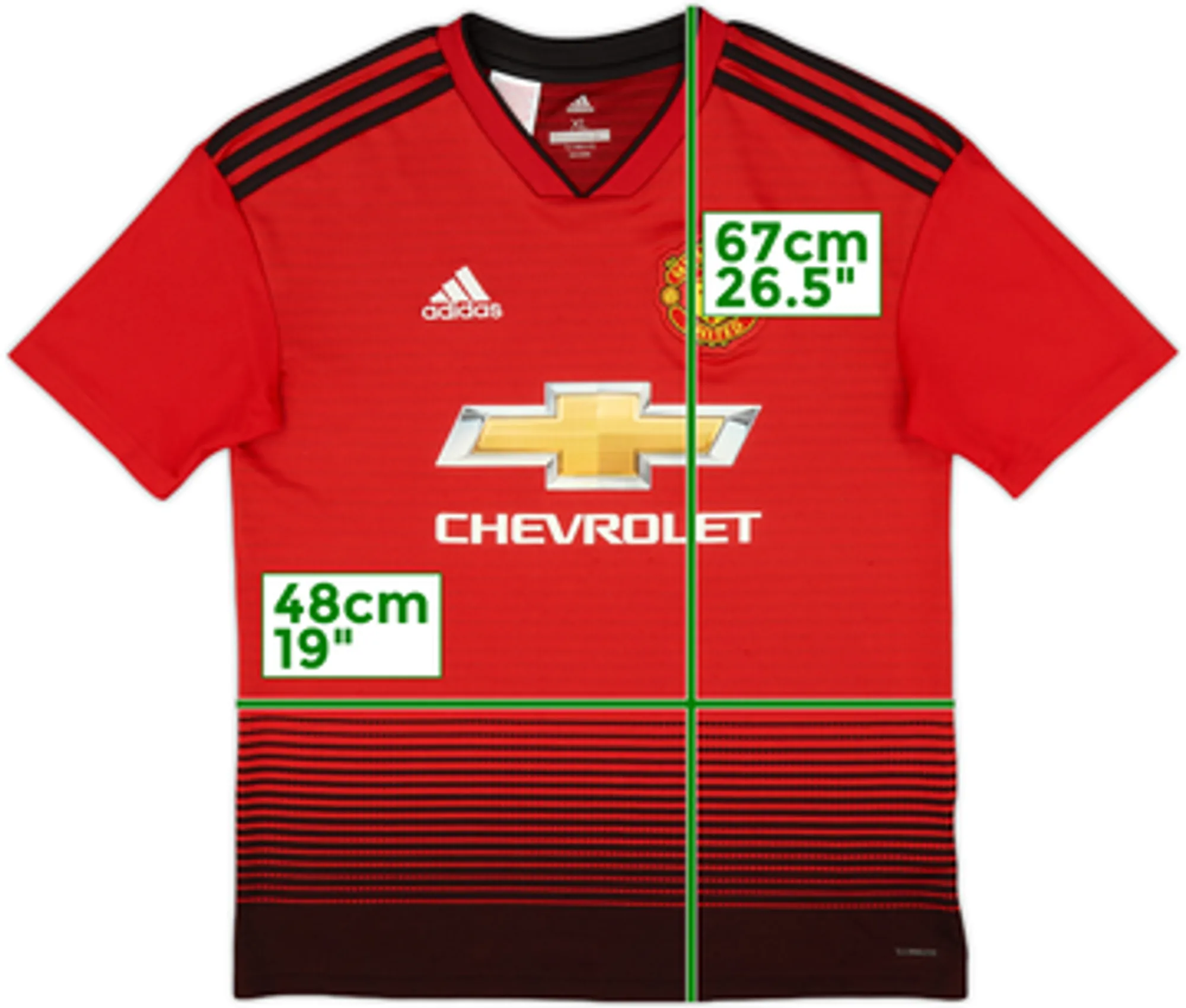 adidas Manchester United Mens SS Home Shirt 2018/19
