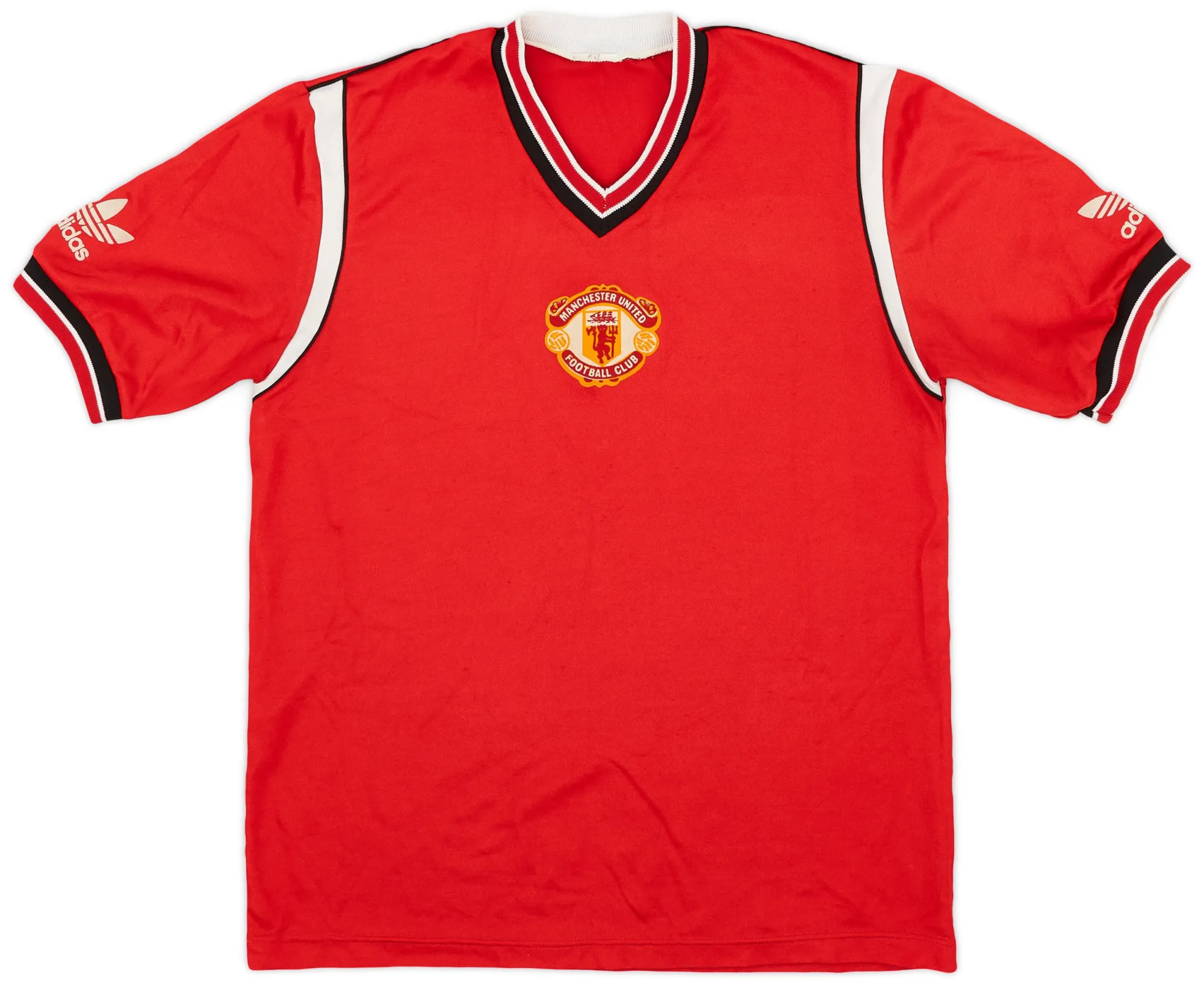 adidas Manchester United Mens SS Home Shirt 1984/86