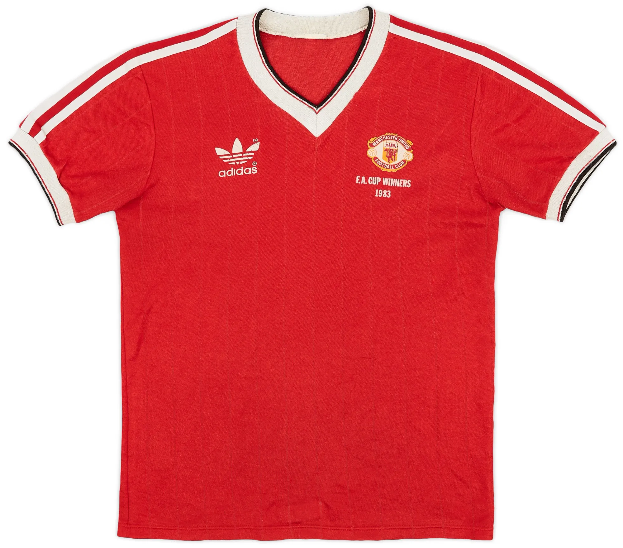 adidas Manchester United Mens SS Home Shirt 1983/84