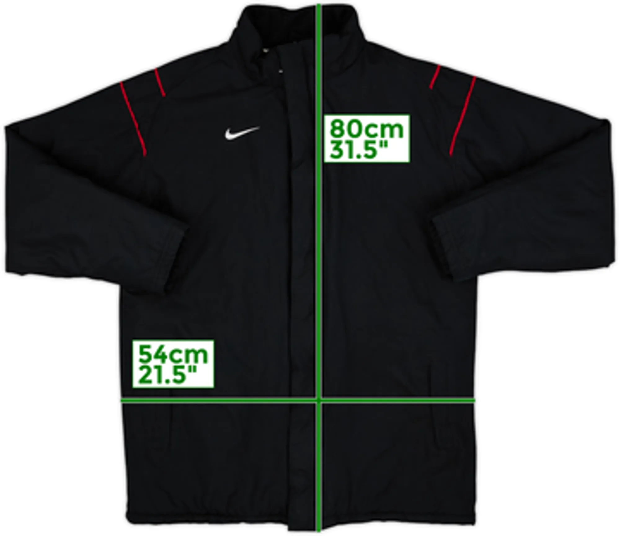 2003-04 Manchester United Nike Padded Bench Coat - 10/10 - (L)