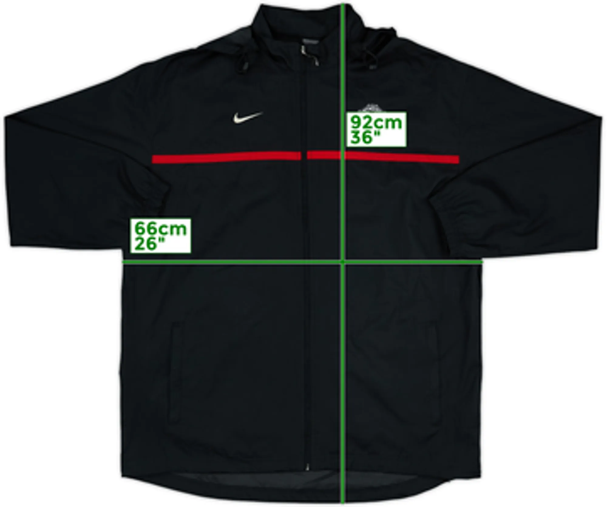 2003-04 Manchester United Nike Hooded Rain Jacket - 10/10 - (XXL)