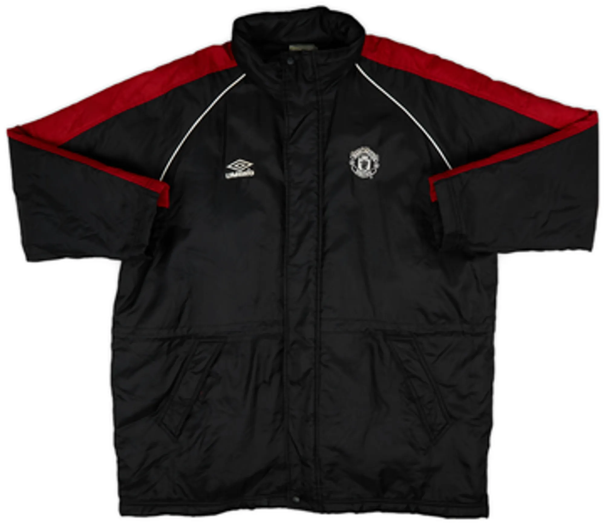 2000-01 Manchester United Umbro Padded Bench Coat - 9/10 - (L)