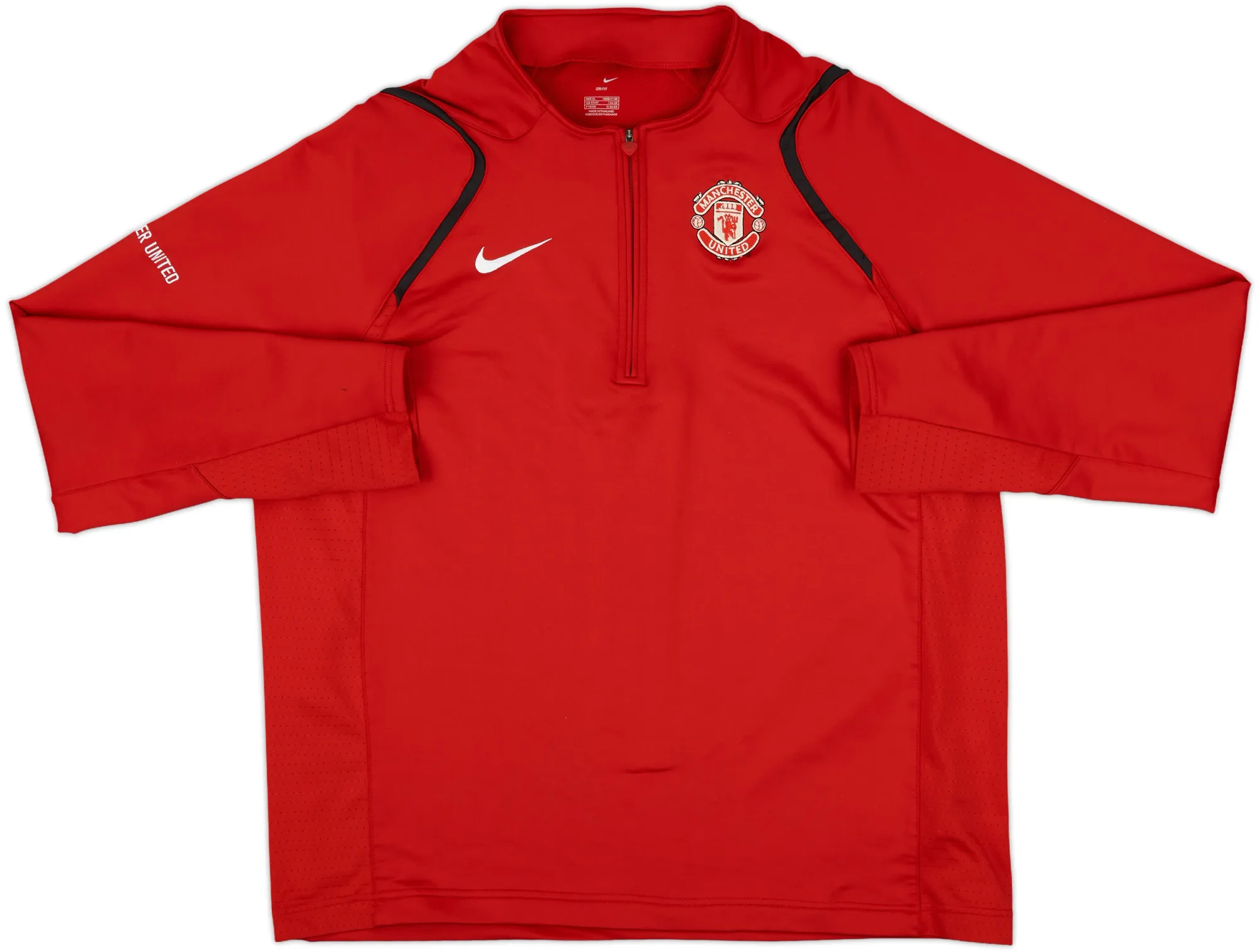 2006-07 Manchester United Nike 1/4 Zip Drill Top - 6/10 - (XL)