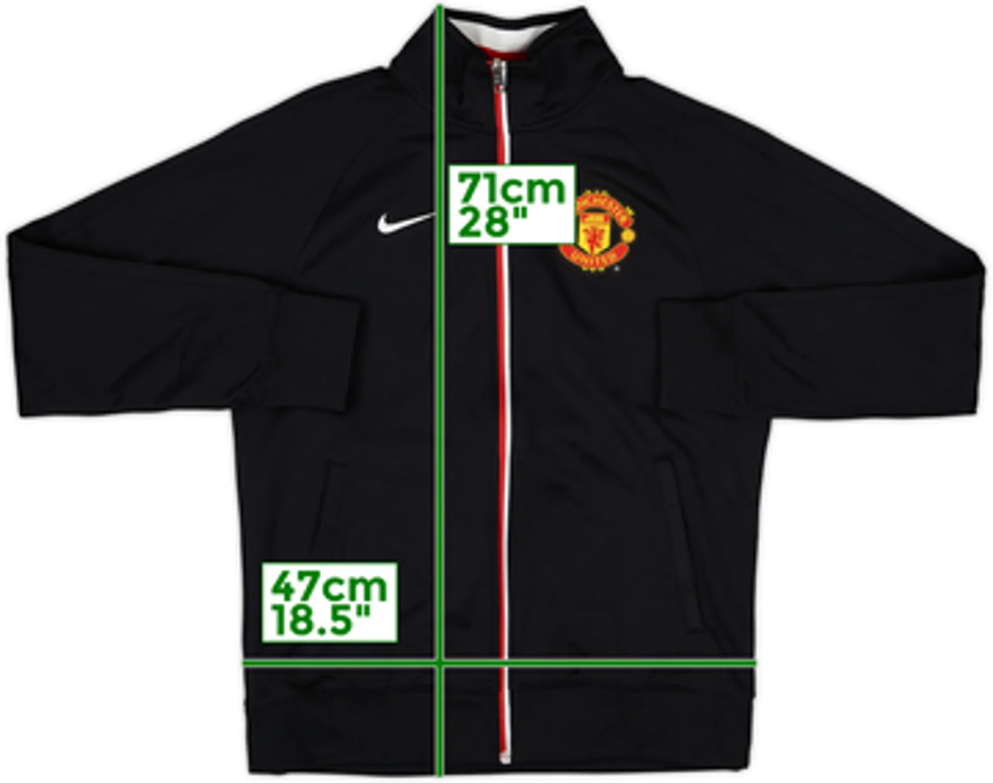 2012-13 Manchester United Nike Track Jacket - 9/10 - (L)