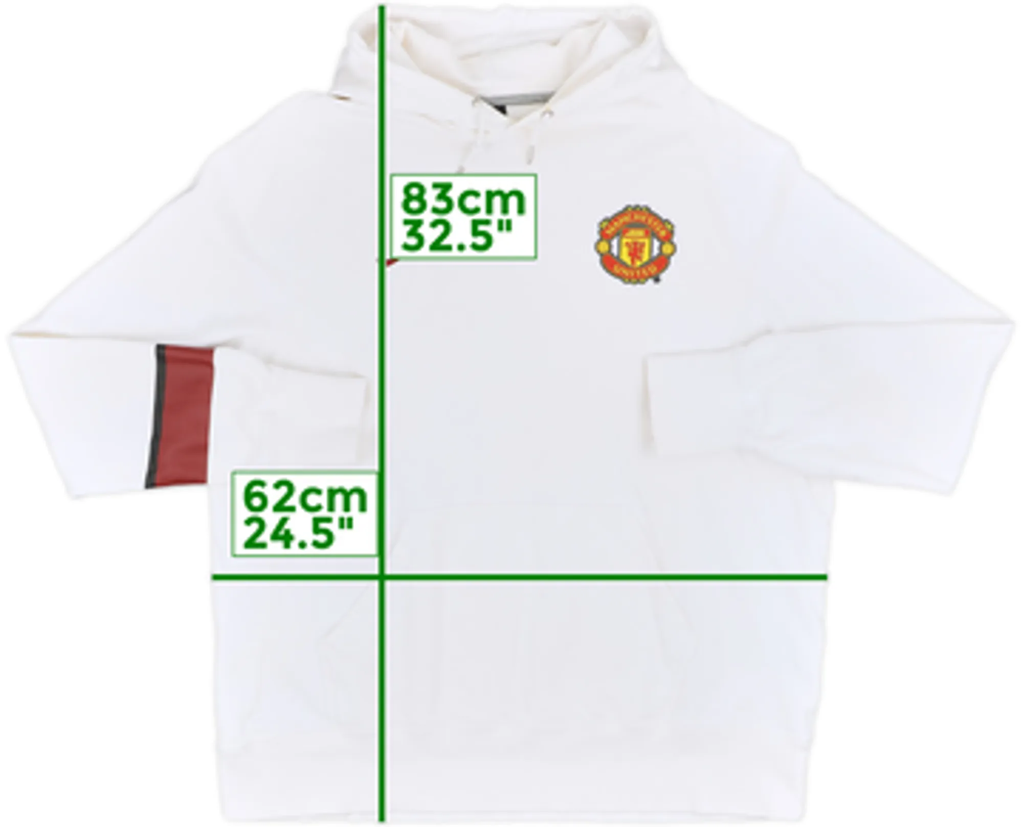 2013-14 Manchester United Nike Hooded Sweat Top - 8/10 - (M)