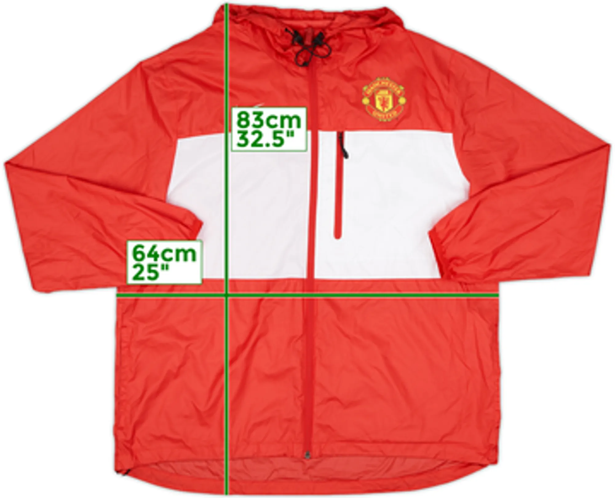 2014-15 Manchester United Nike Hooded Rain Jacket - 8/10 - (M)