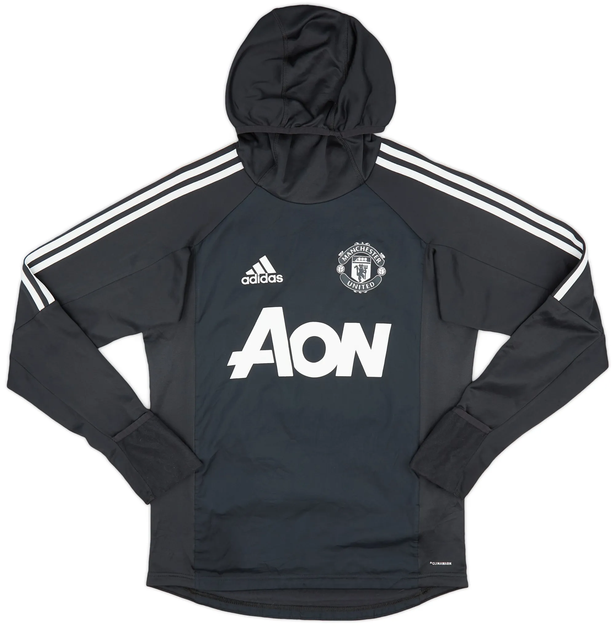 2017-18 Manchester United adidas Hooded Top - 9/10 - (XS)