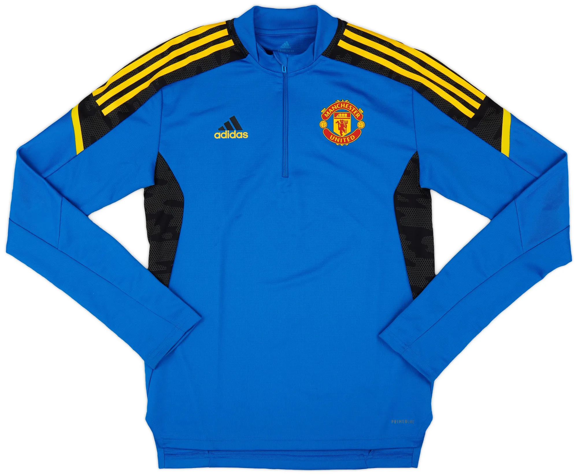 2021-22 Manchester United adidas 1/4 Zip Track Top - 9/10 - (S)