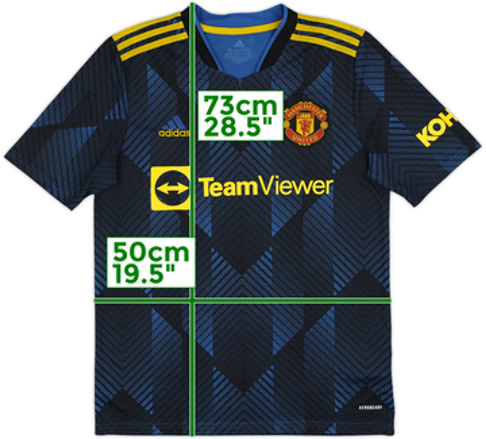 adidas Manchester United Boys SS Third Shirt 2021/22