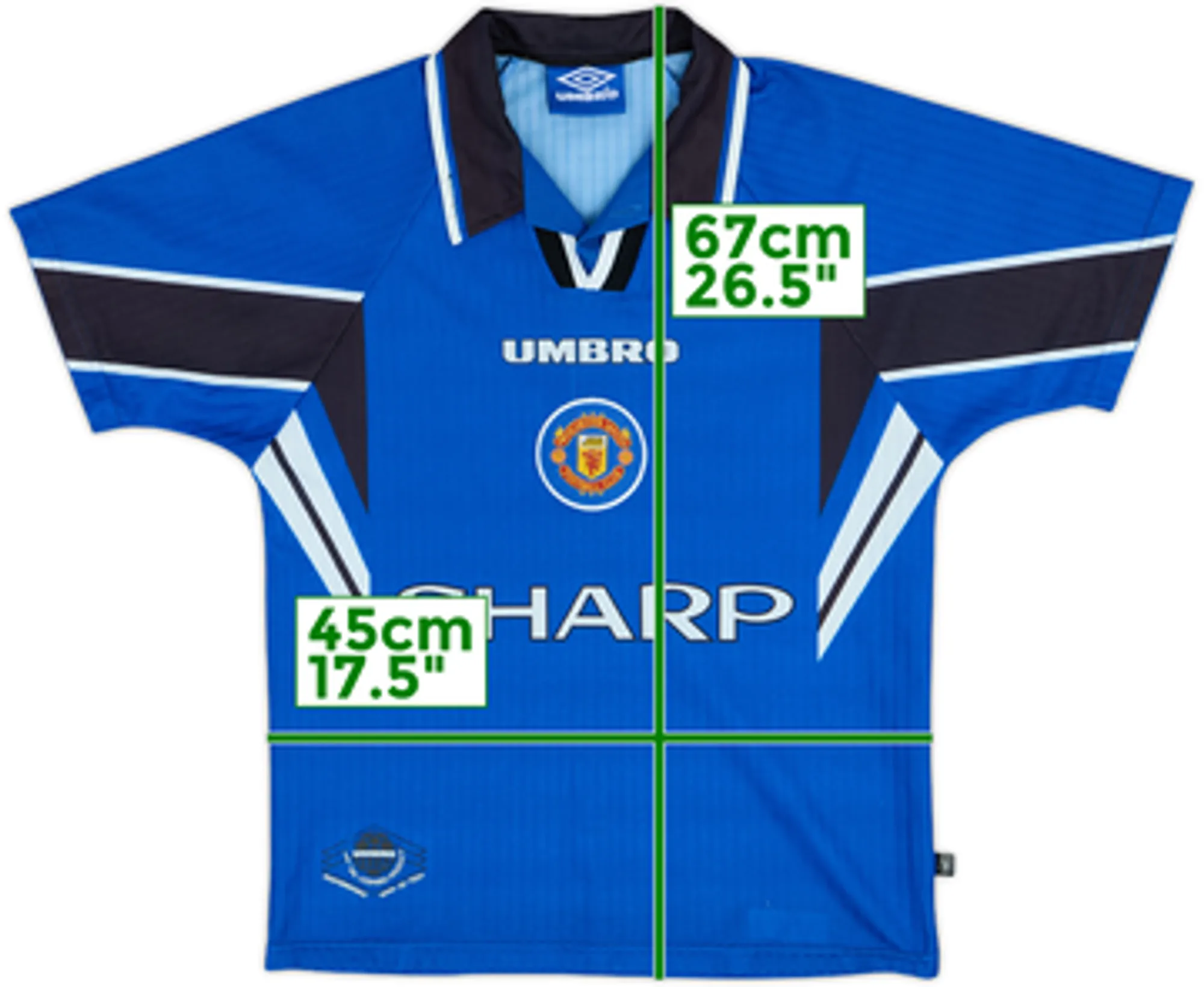 Umbro Manchester United Boys SS Third Shirt 1996/98