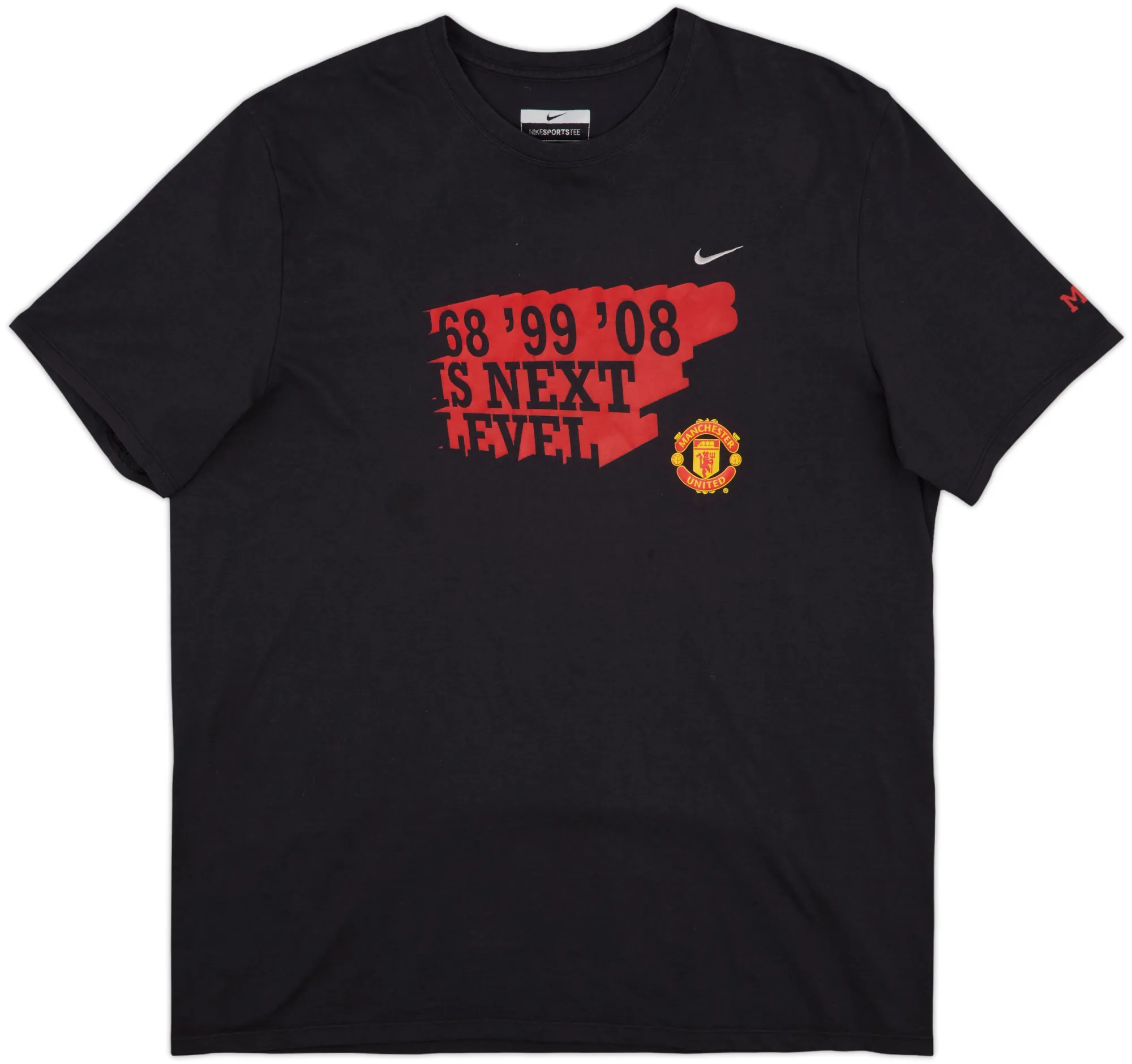 2009-10 Manchester United Nike Graphic Tee - 7/10 - (XXL)