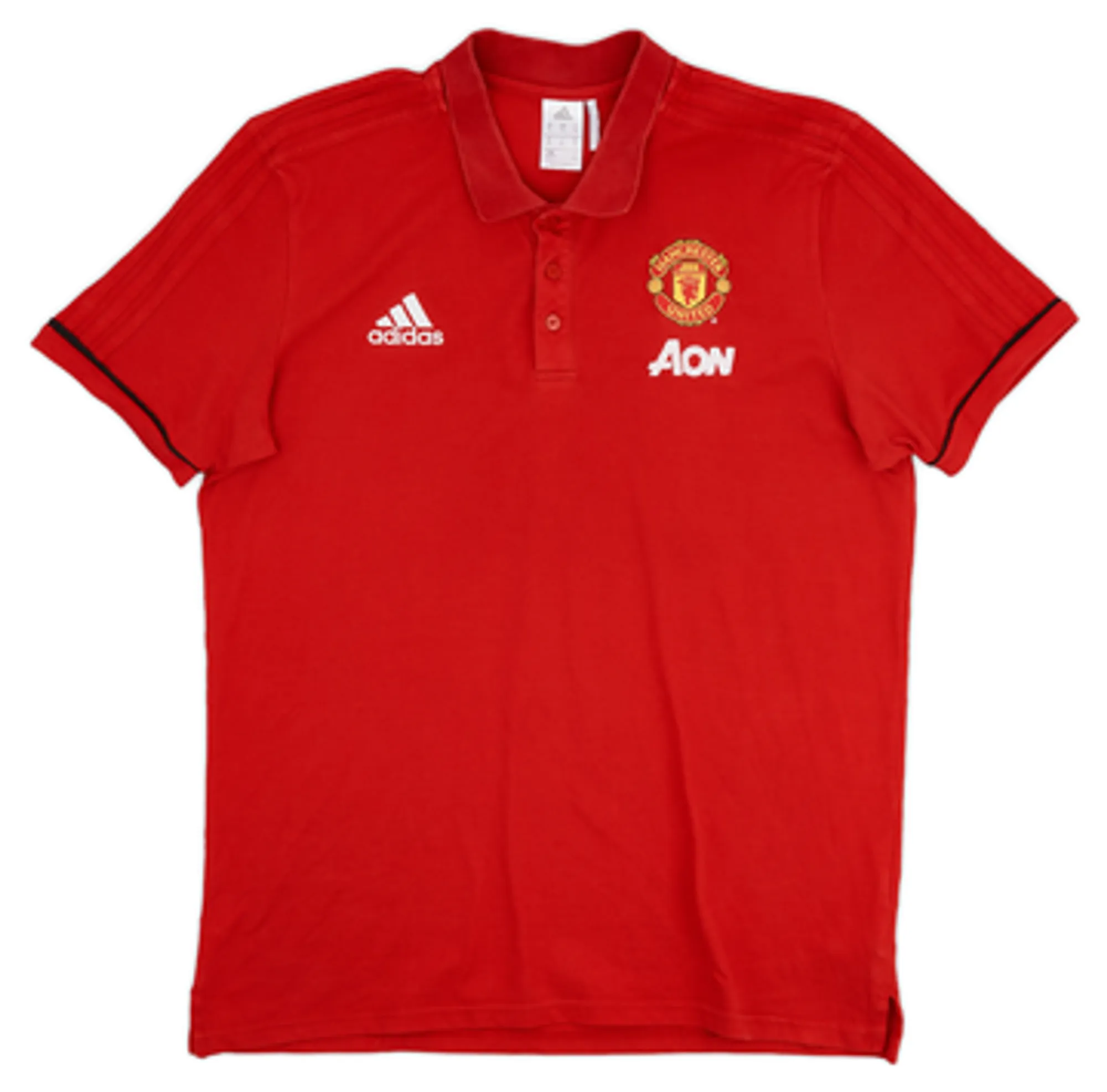 2017-18 Manchester United adidas Training Polo Shirt - 8/10 - (M)